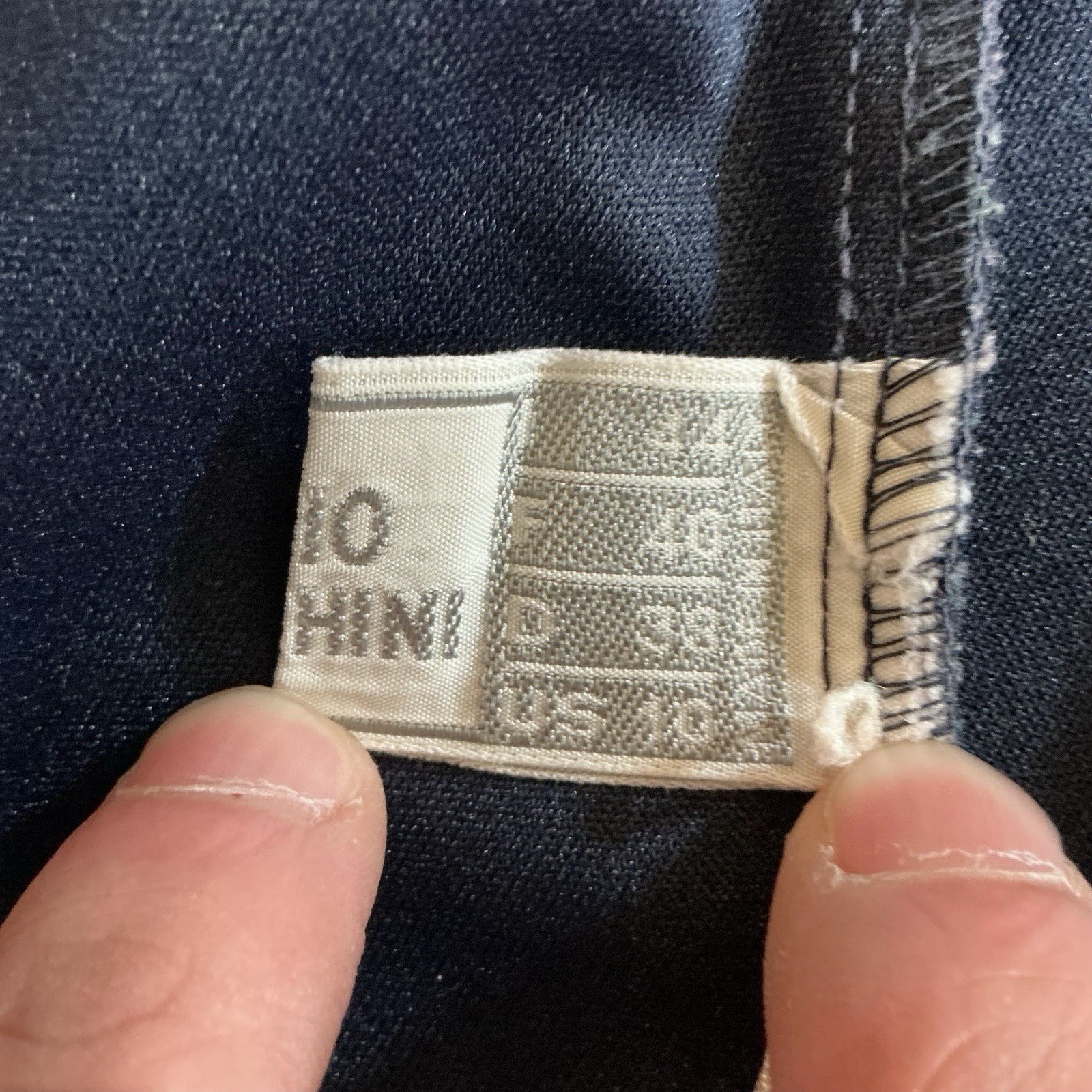 80s VINTAGE Sergio Tacchini Navy Blue Tennis Skirt Size 10 Red White Trim #23D4