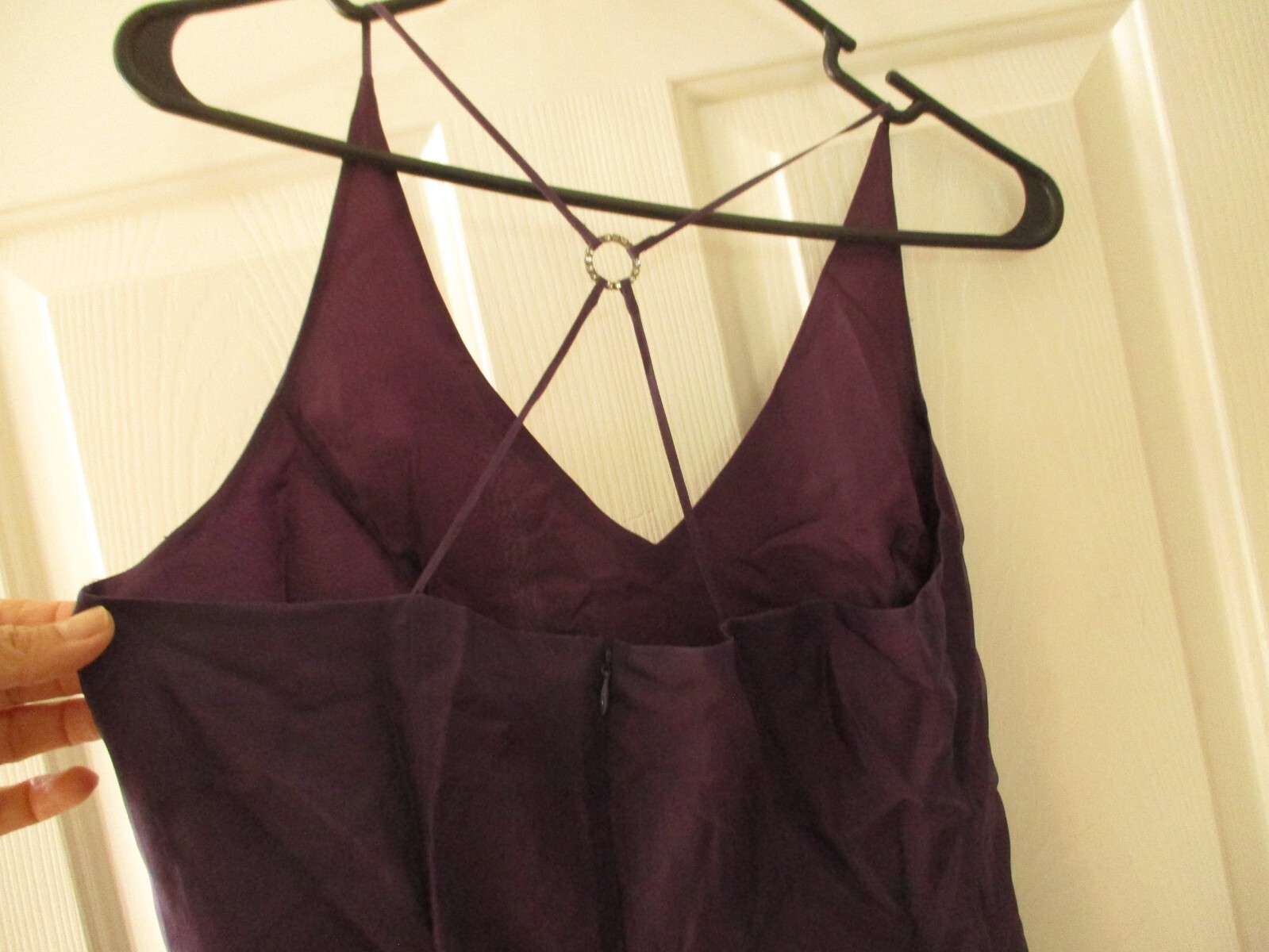 Ann Taylor vintage gown purple maxi prom formal party Vintage SILK new with tag
