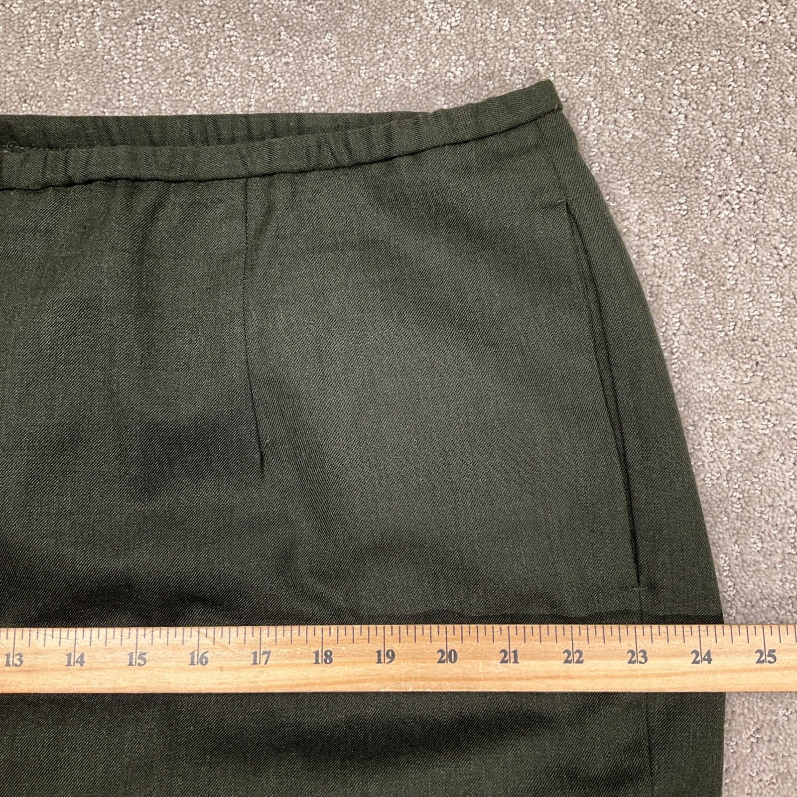 Pendleton Pantsuit Womens 18W Green Corporate Minimalist Preppy Wool USA VTG