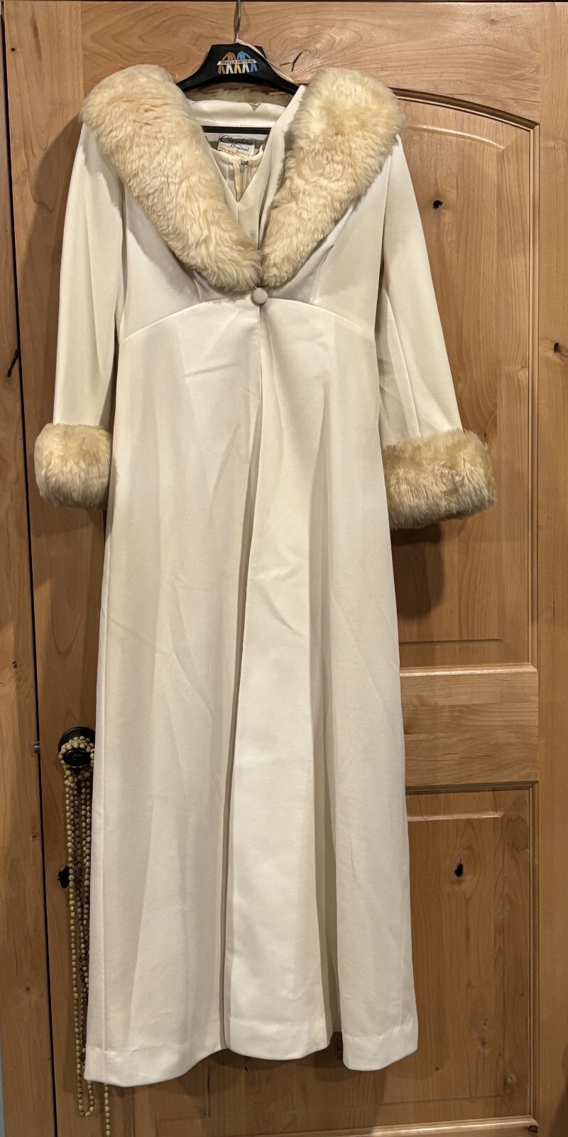 CLARALUNA Original Coat with Fur collar and cuffs —-Matching Full Length Dress