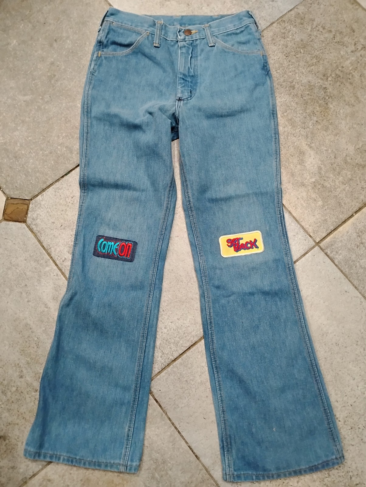 Vintage Women&rsquo;s Wrangler Jeans No Fault 29 X 30 With Vtg Patches
