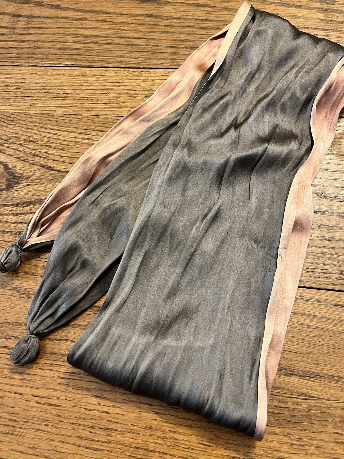 2489🌟Antique RARE 1800s French Harem Pants Boned Top Silk Sash Purple Taupe Dis