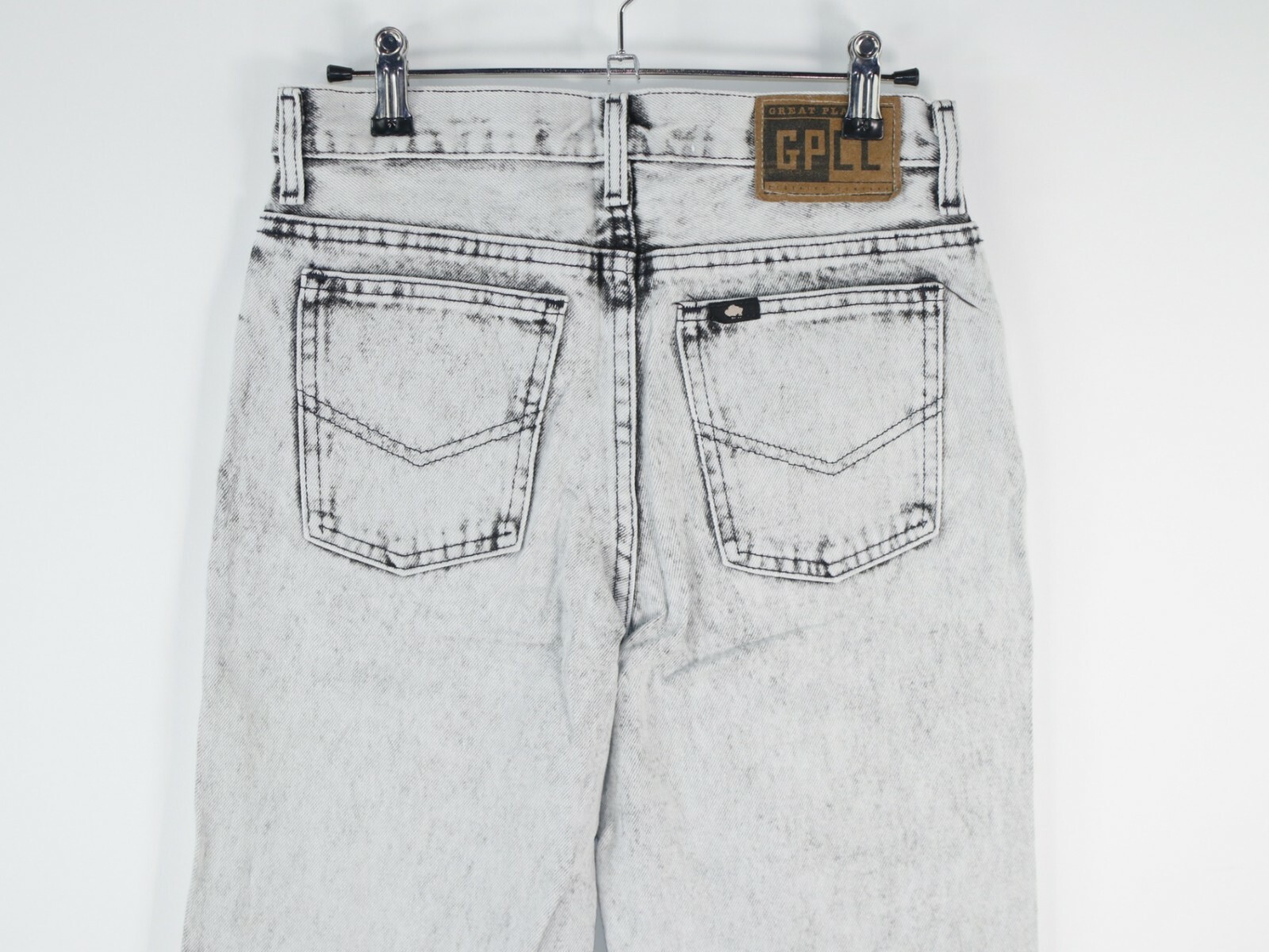 VTG Great Plains Womens Regular Straight Casual Gray Denim Jeans Size 14 28X31