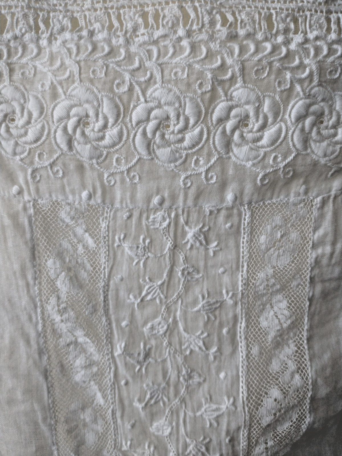 Antique Edwardian Victorian Camisole Corset Cover Camisole Lace-Lace-Lace
