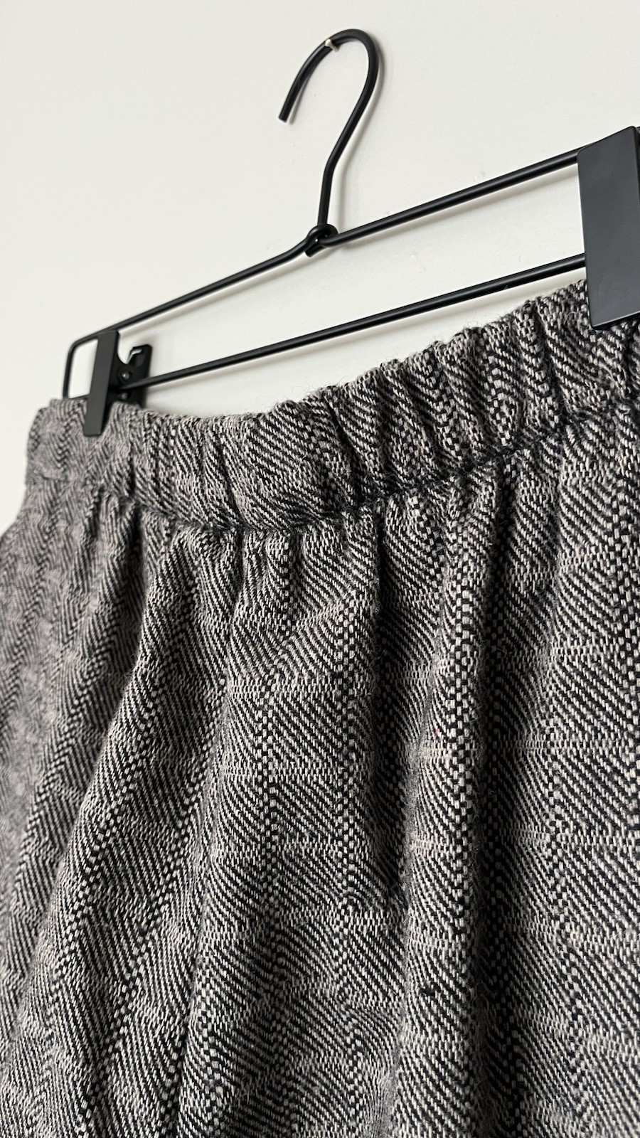 Vintage DR Bentley Tailored High Waisted Gray Black Pants Poly Blend Size 14