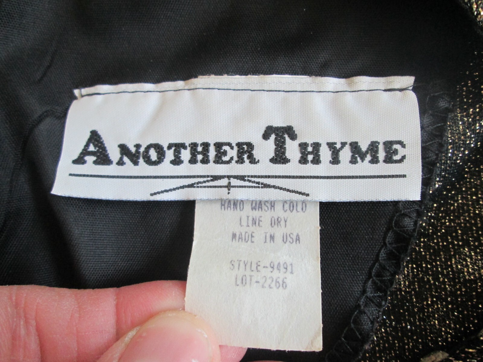 Vintage Another Thyme Shirt Large Sequin Mirror Colorful Party Club Disco Knot