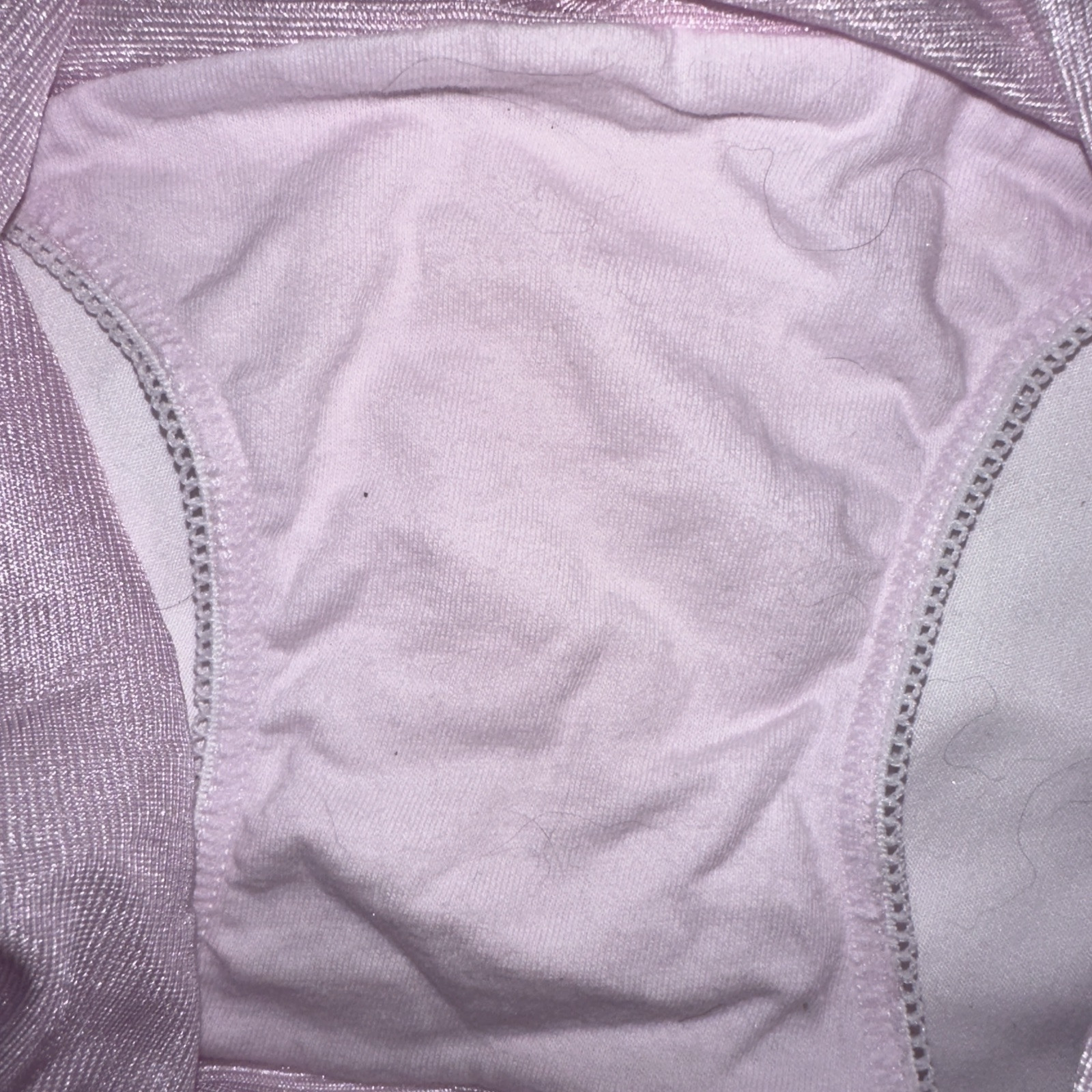 Vtg Panties Shiny Nylon Brief Sears Light pink 12 5X Grannycore Hips 53-56