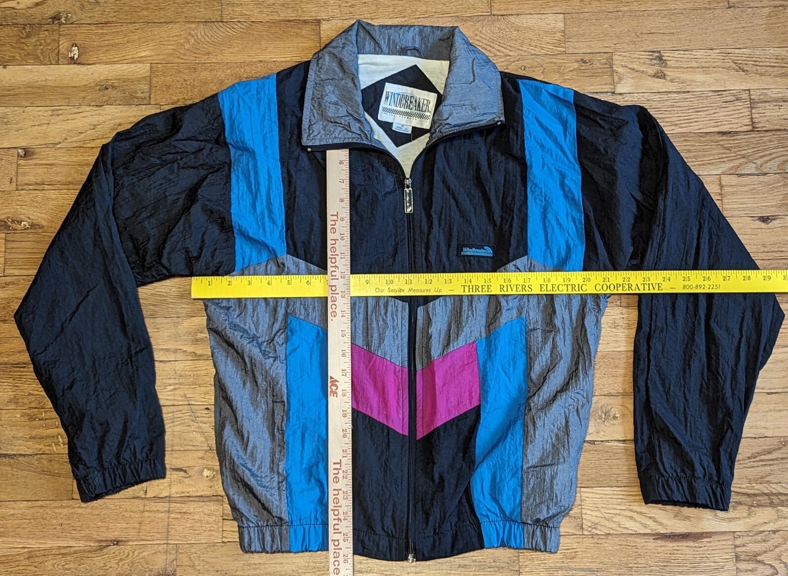 Vtg WINDBREAKER Brand Nylon Jacket – SMALL – 90s Activewear Travel Outdoor Gym