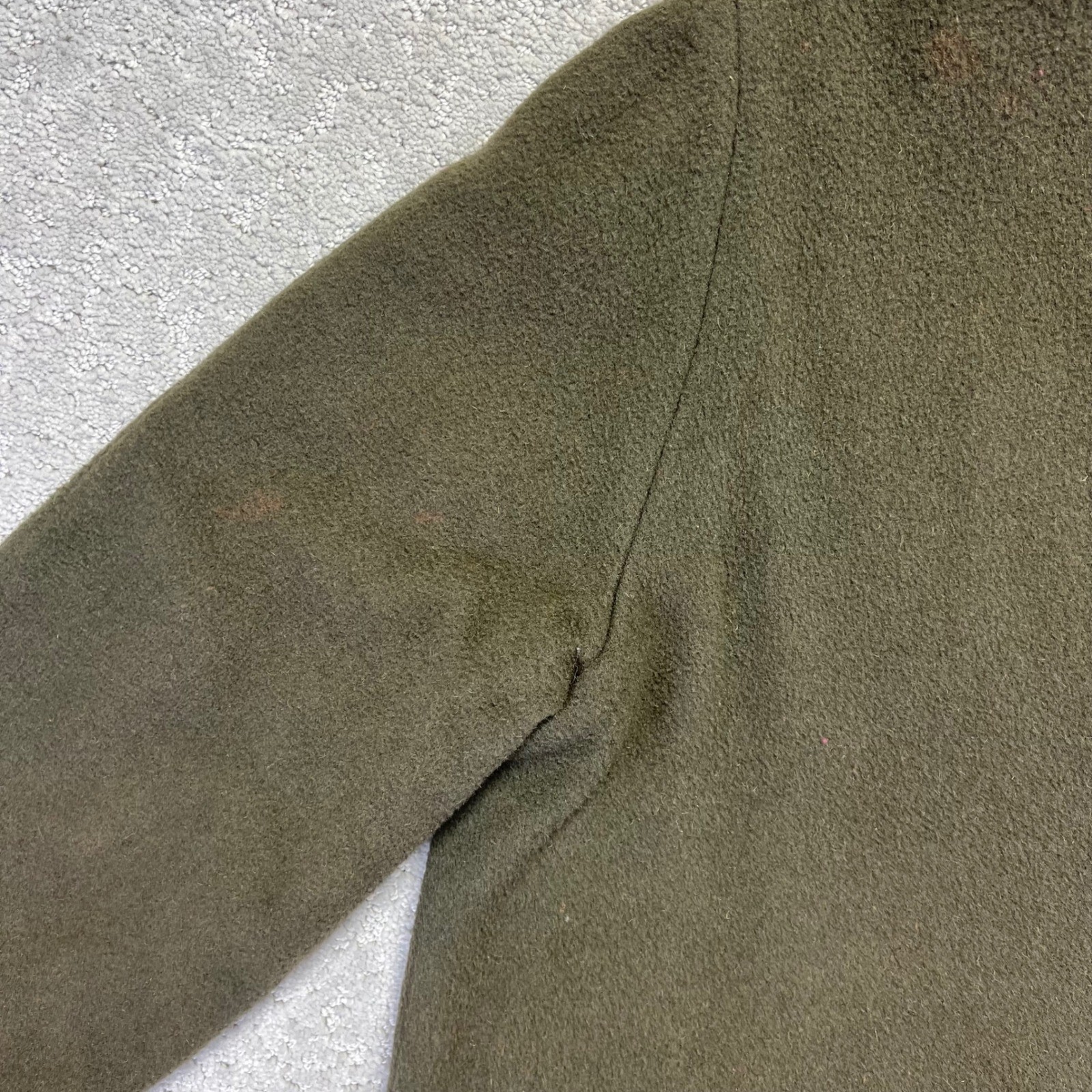 VINTAGE Schuster Camapile Jacket Womens 18 Fine Wool Camel Hair Hooded Coat 50s