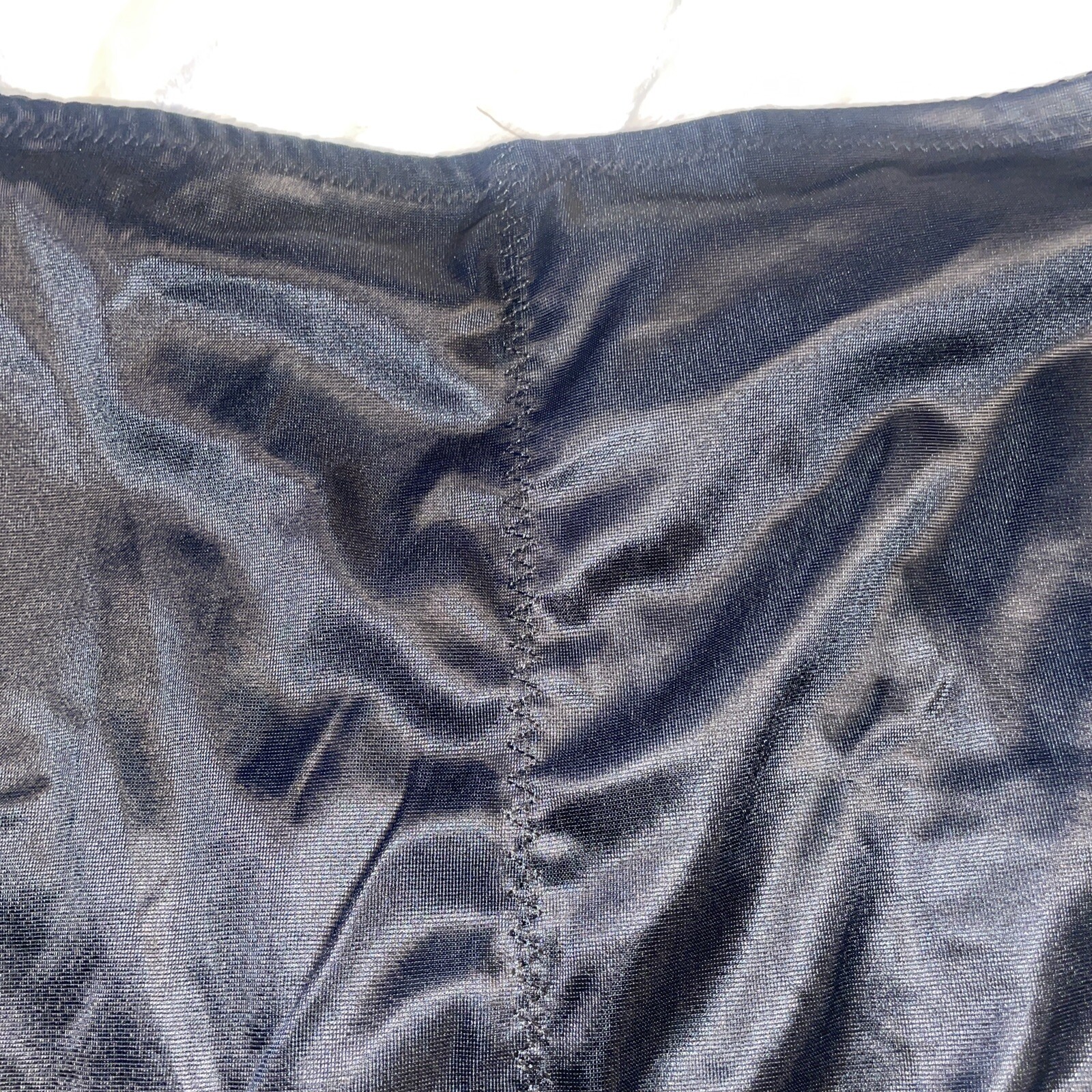Black Shaper VINTAGE panties Polyester spandex Black Lace trim sides NWOT ￼XL