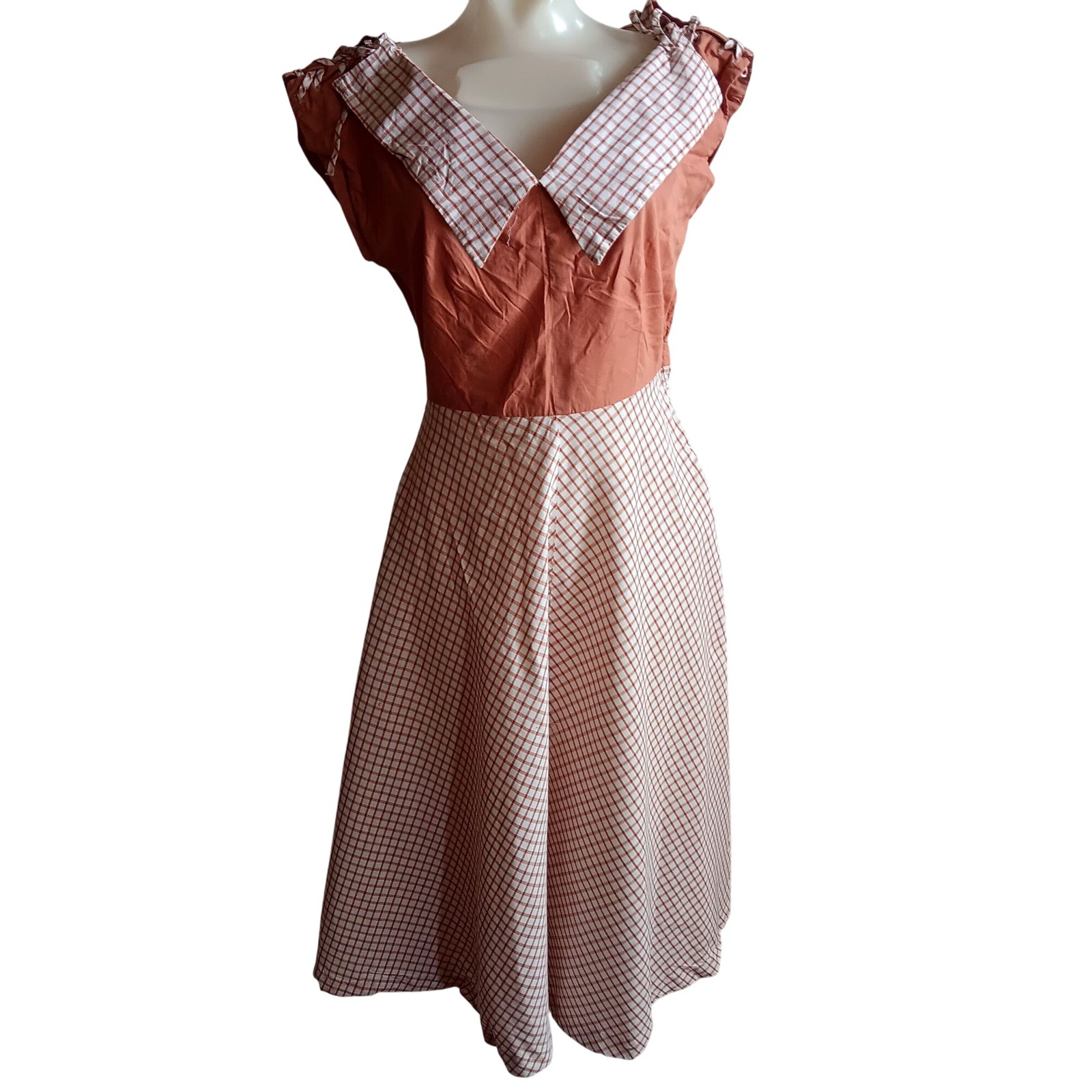 Women&rsquo;s 8 Fashion Frocks True Vintage Dress 50&rsquo;s Checkered Country Party Dress