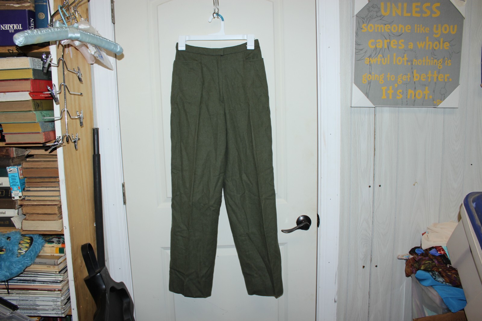 Knockabouts by Pendleton Women&rsquo;s Wool Solid Green Standard Pants (No Size Tag)