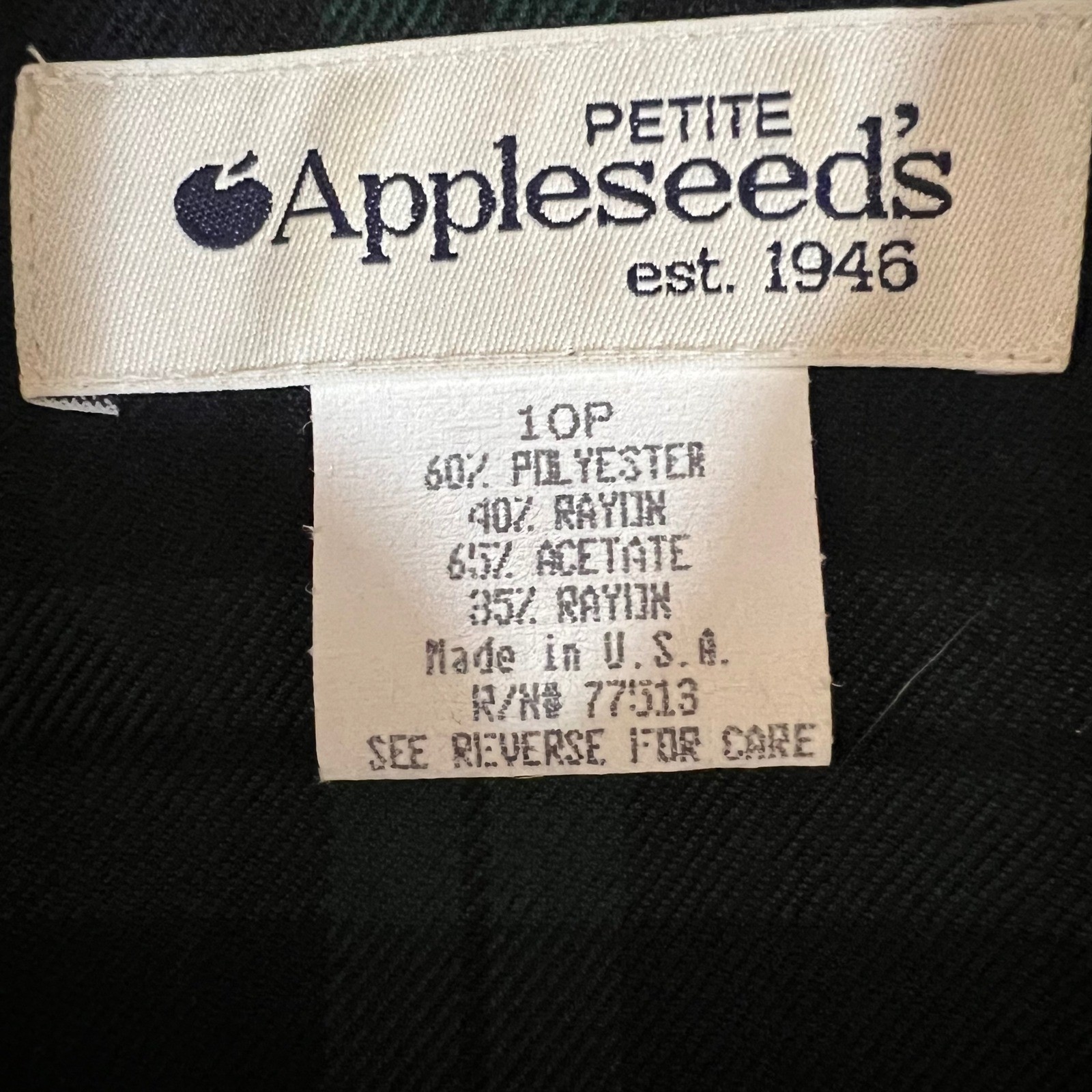 Vintage Appleseed&rsquo;s Blackwatch Plaid Maxi Dress Tartan Button Front Size 10P