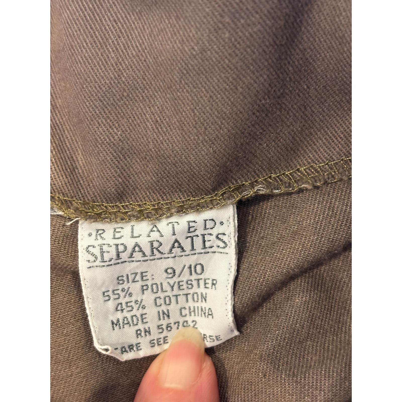 Vintage Related Separates High Waisted Pleated Tapered Trousers Brown Size 9/10