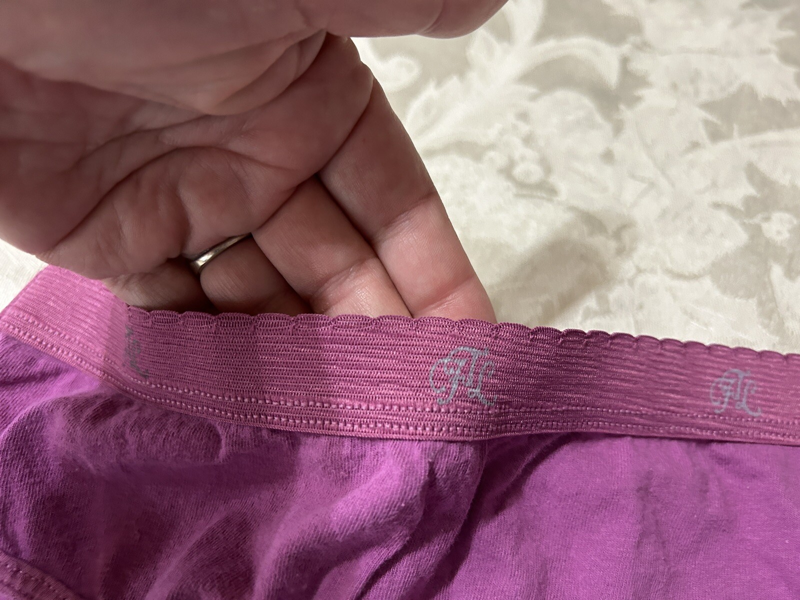 Vtg 90&rsquo;s FRUIT OF THE LOOM 100% Cotton Signature Hi-Leg Sz 7 Rose Pink Panties