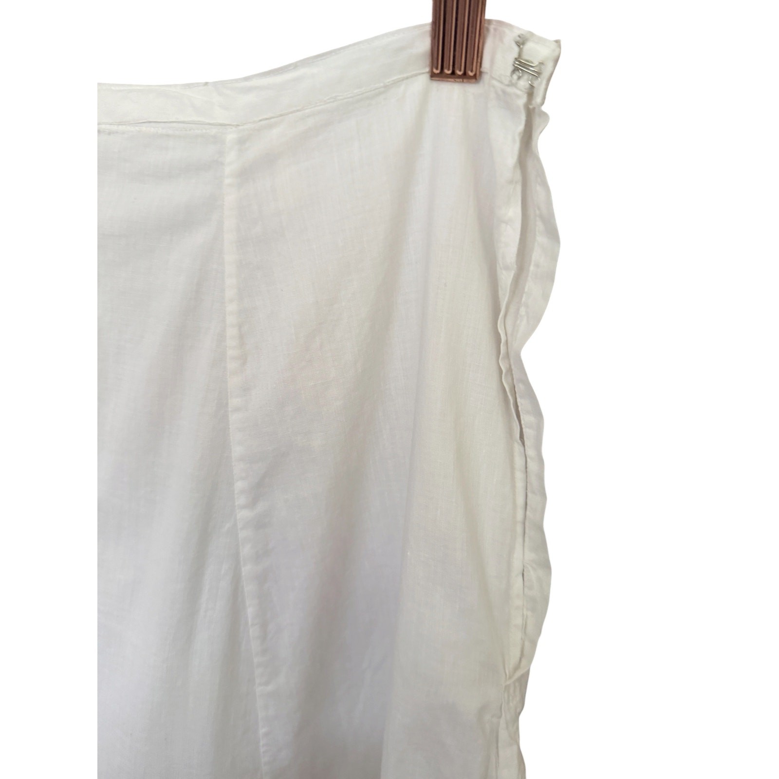 Antique edwardian hand embroidered Petticoat skirt waist 28-29&Prime;