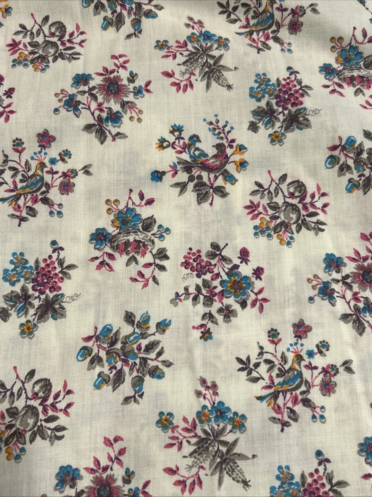 Vintage Handmade Cotton Pull On House Dress Vintage Fabric & Ric-a-Rac GUC