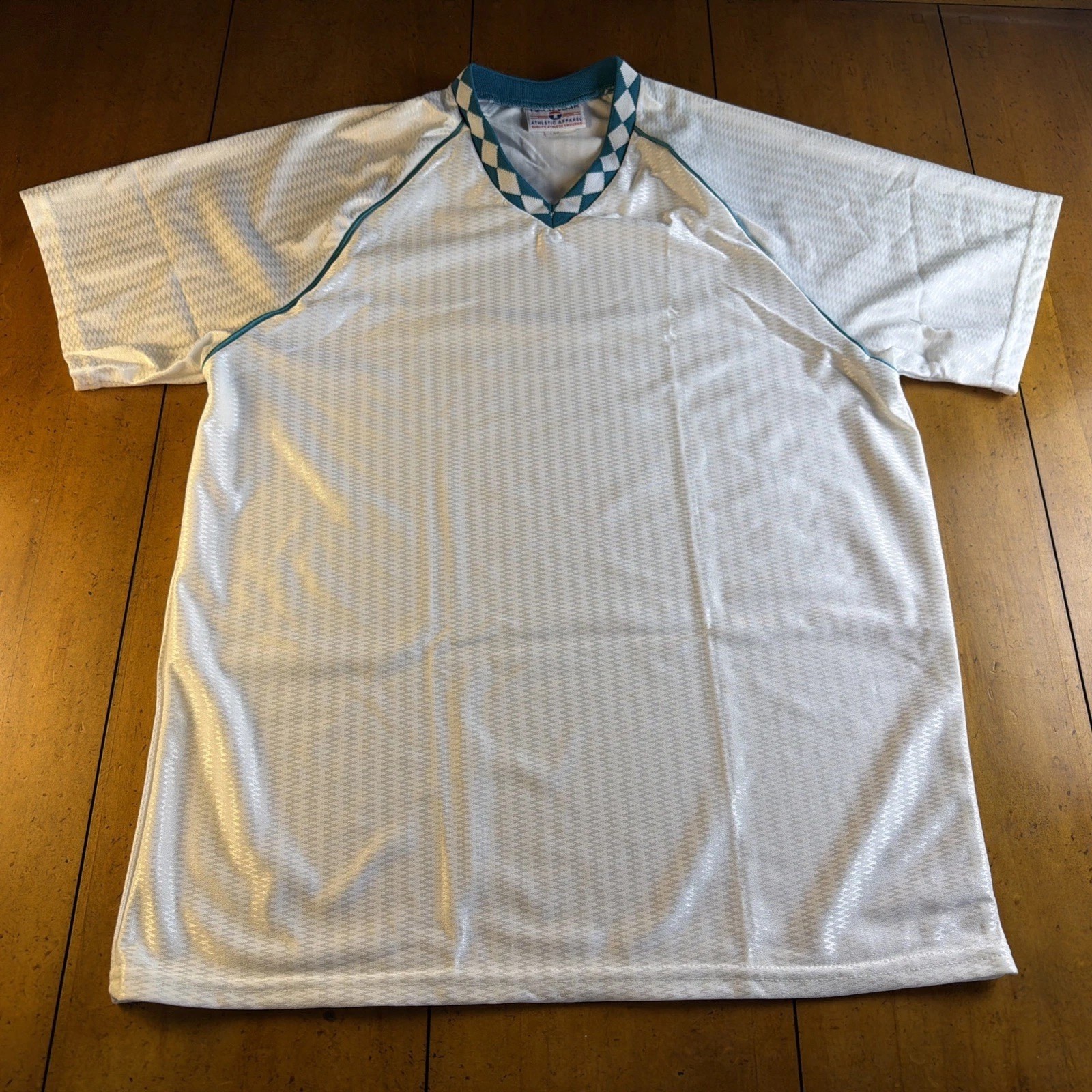 Vtg 80’s Teamwork Athletic Apparel Women’s Nylon Soccer Shirt & Shorts Medium