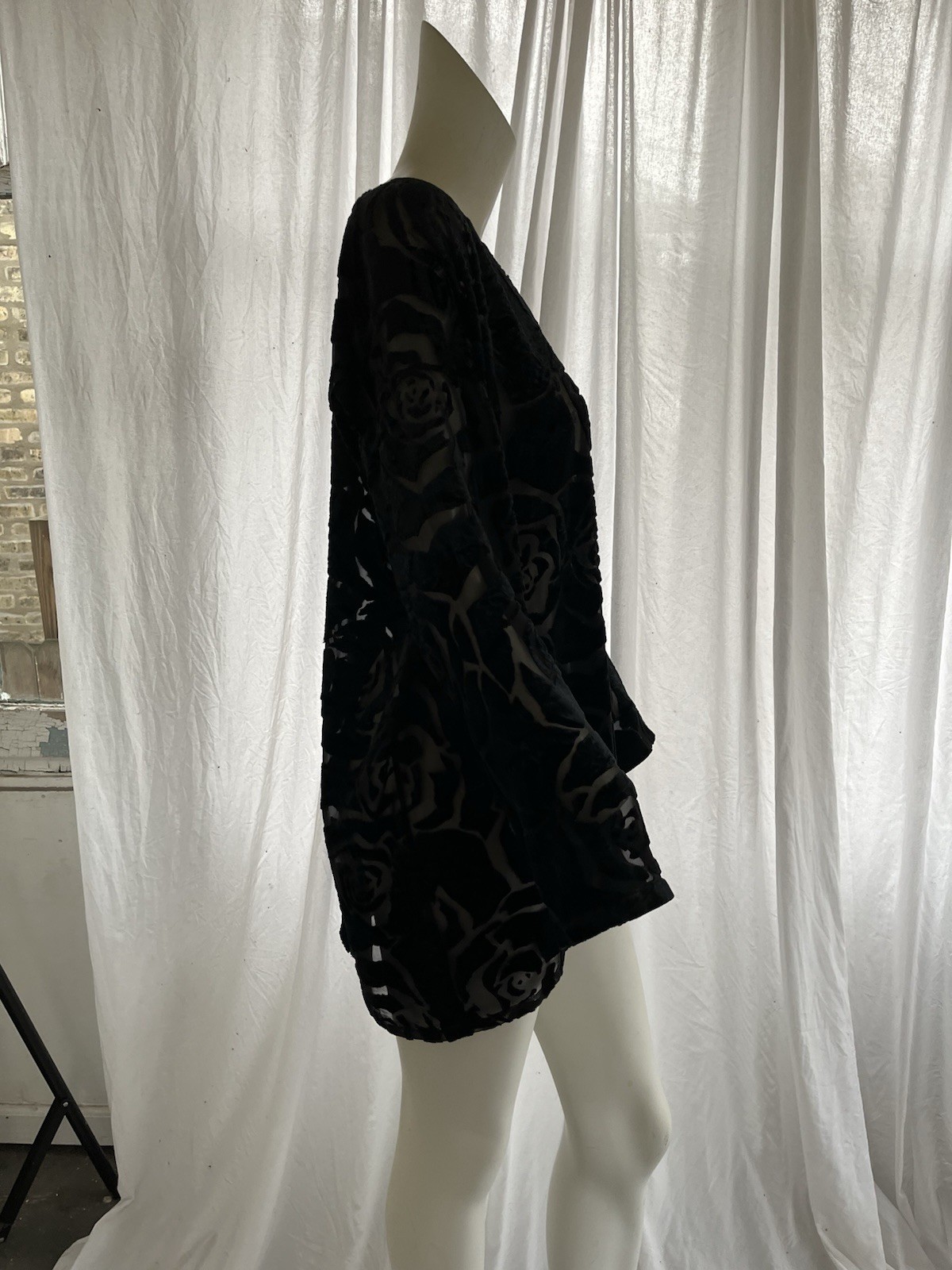 Comme Des Garçons 2012 Junya Watanabe Devore Velvet Mini Dress