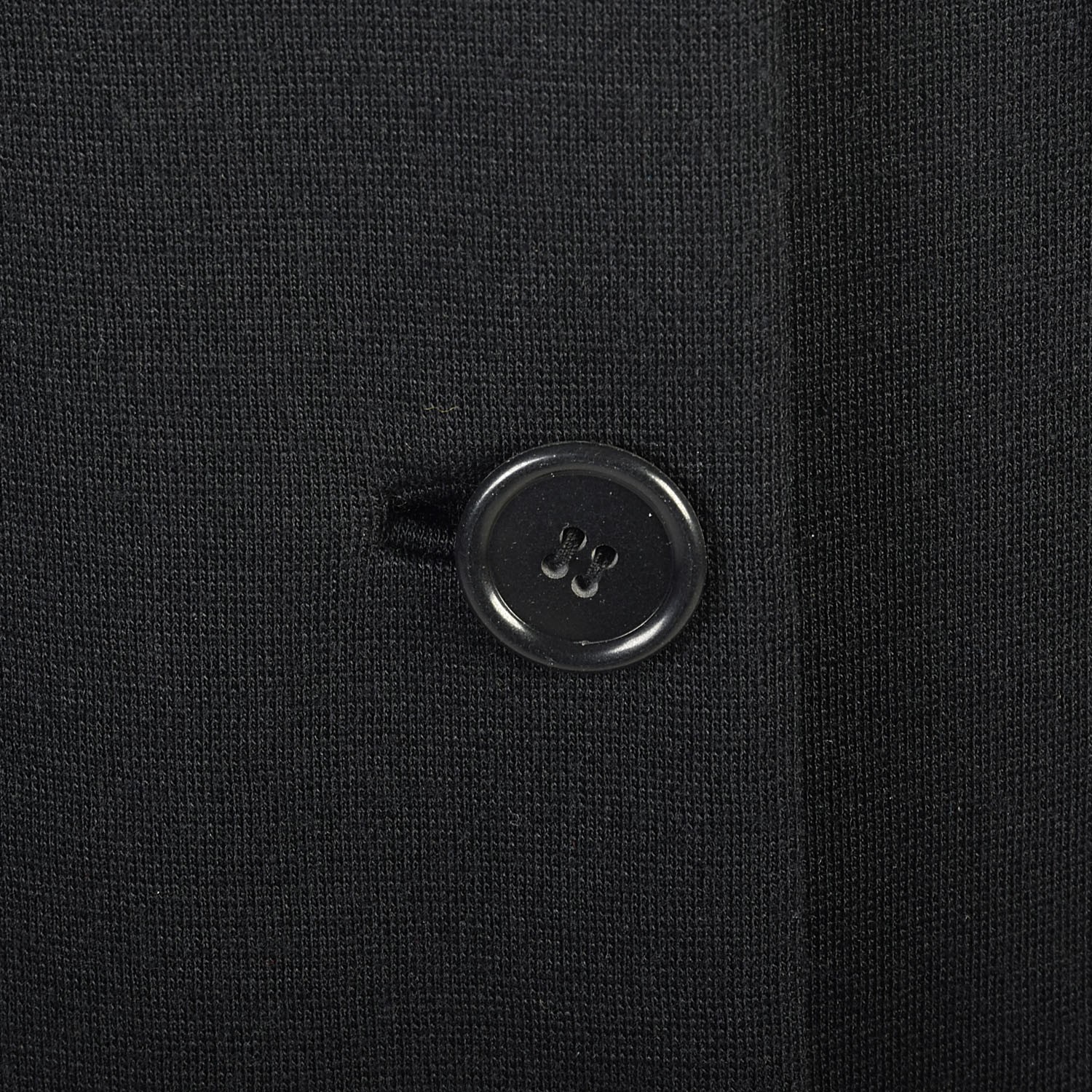 Medium 1970s Geoffrey Beene Black Maxi Heavy Knit Patch Pocket Button Layer Maxi