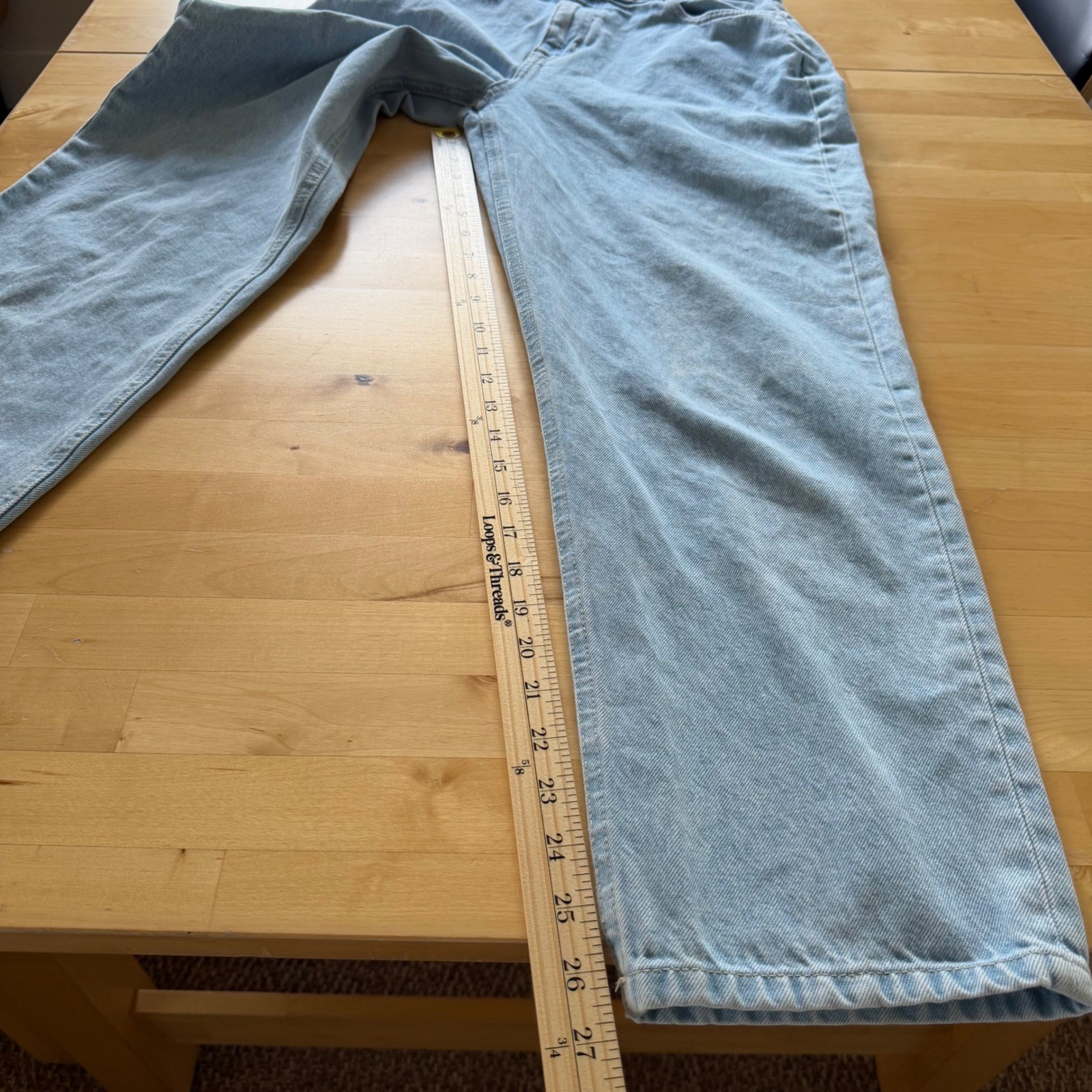 Frank & Oak « Patti » Light Wash Straight Leg Jeans Size 29 Minimalist 90s Vintage