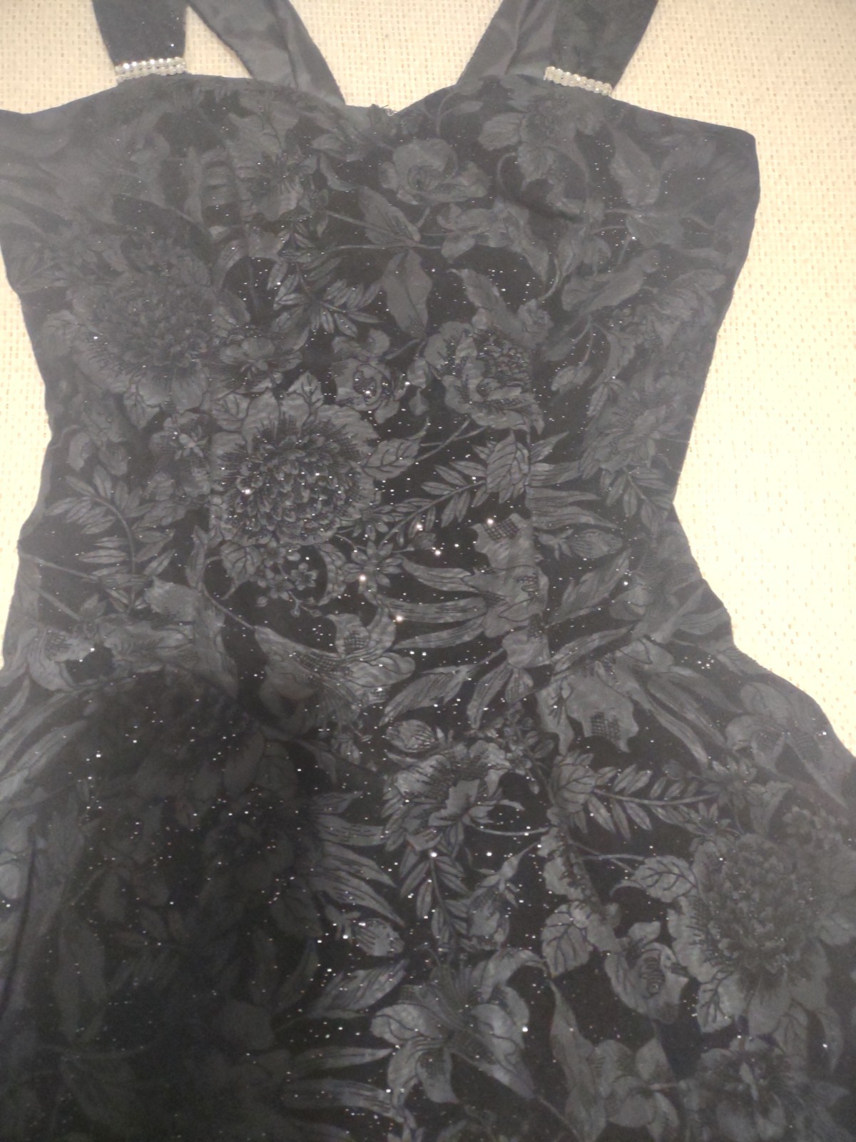 VTG 80s Flirtations Dress Small Whimsigoth Dark Fairy Special Occasion Romantic