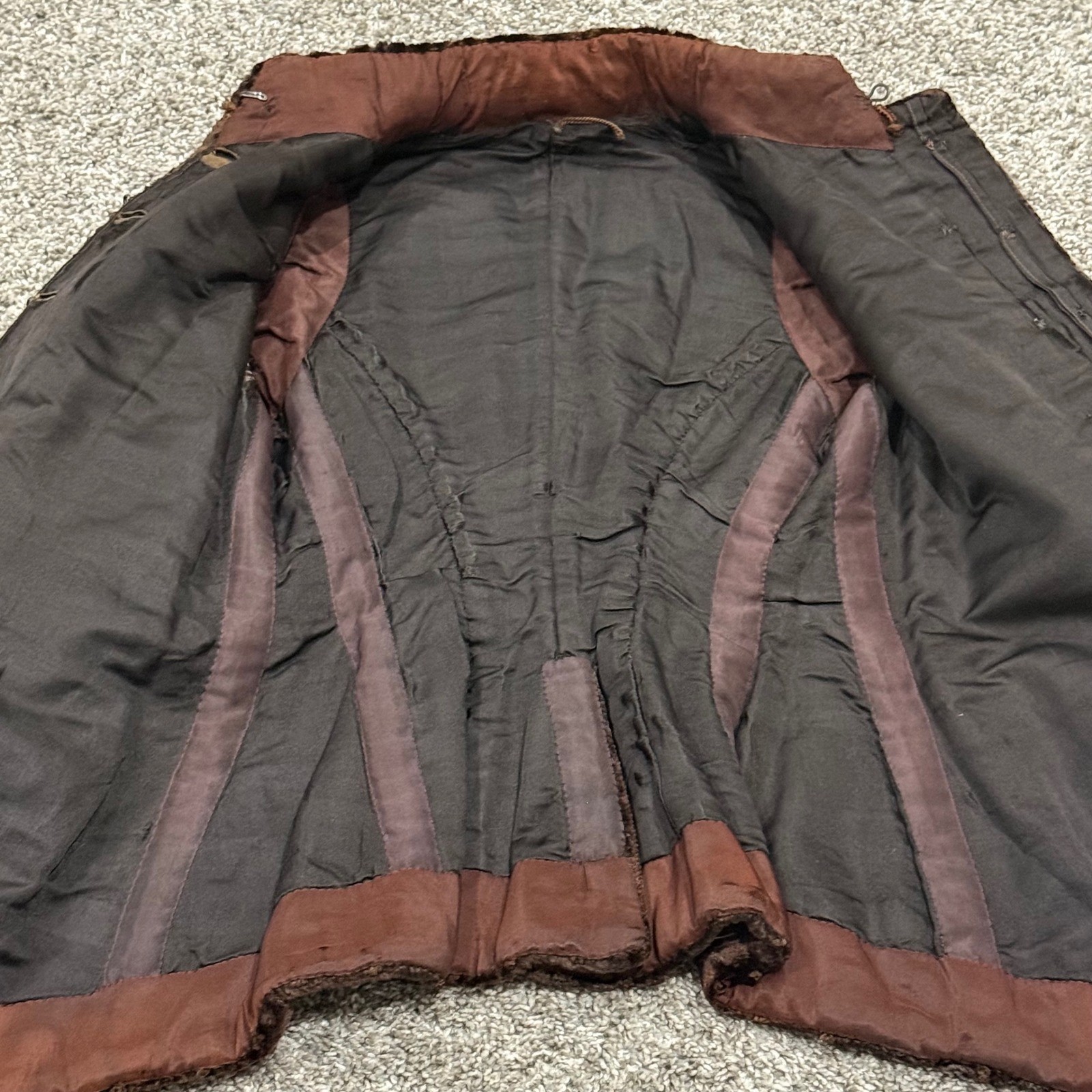 Antique 1890s Victorian Plush Velvet Soutache Trim Jacket Edwardian Steampunk