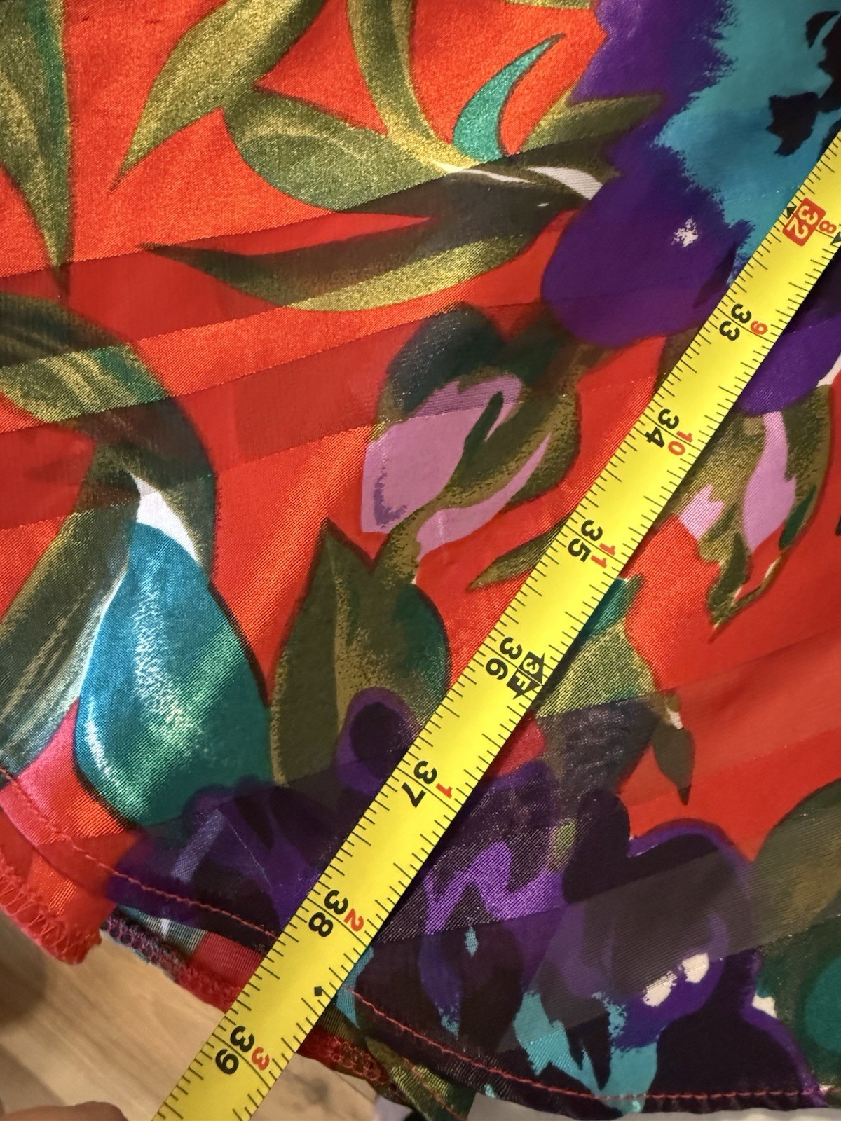 Vintage Lucie Ann USA polyester Small Chemise Long Dress Maxi Nightgown Floral