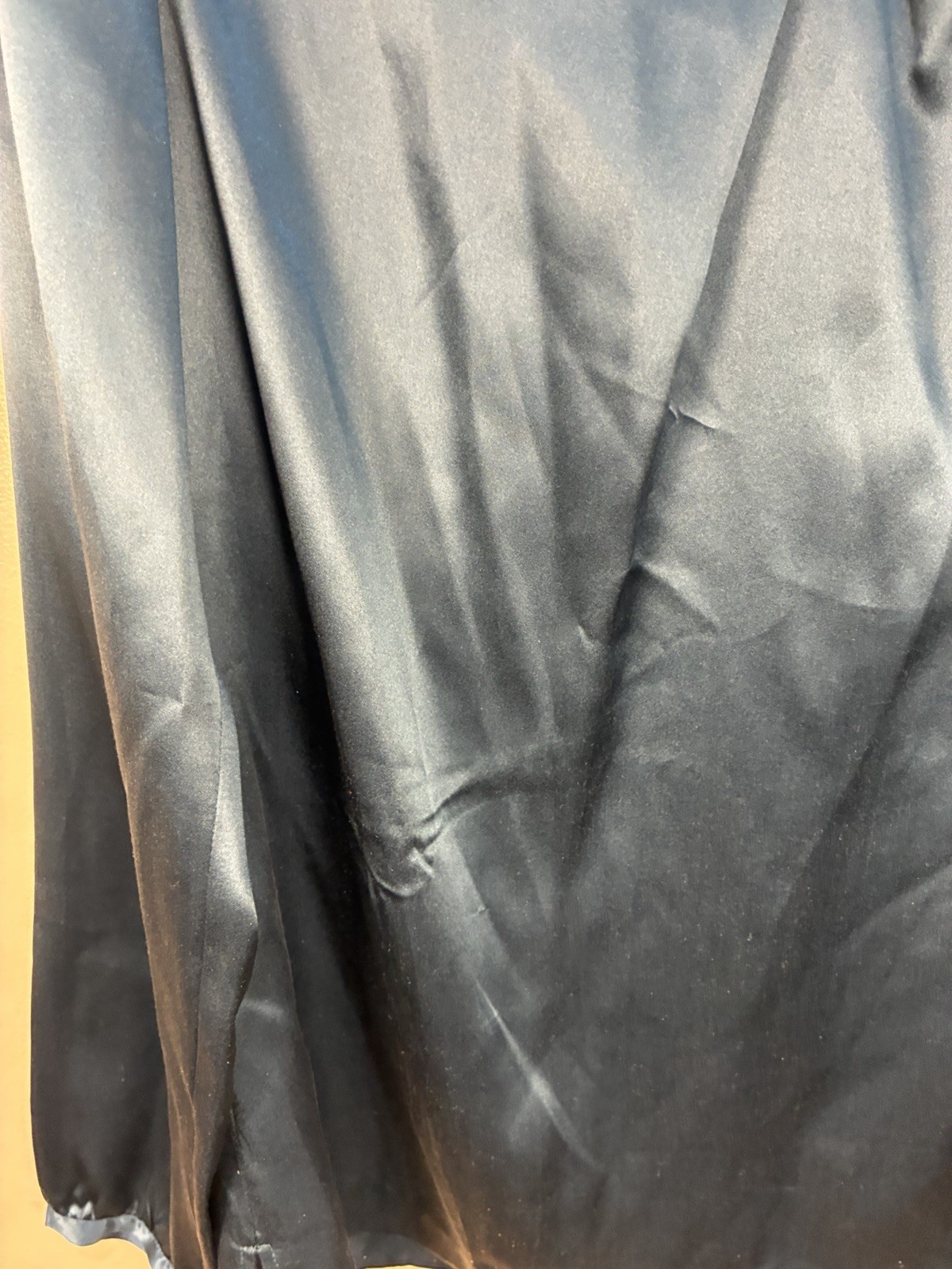 VTG Pendleton 100% Silk Pleat Front Blouse 8 Forest Green Long Sleeve