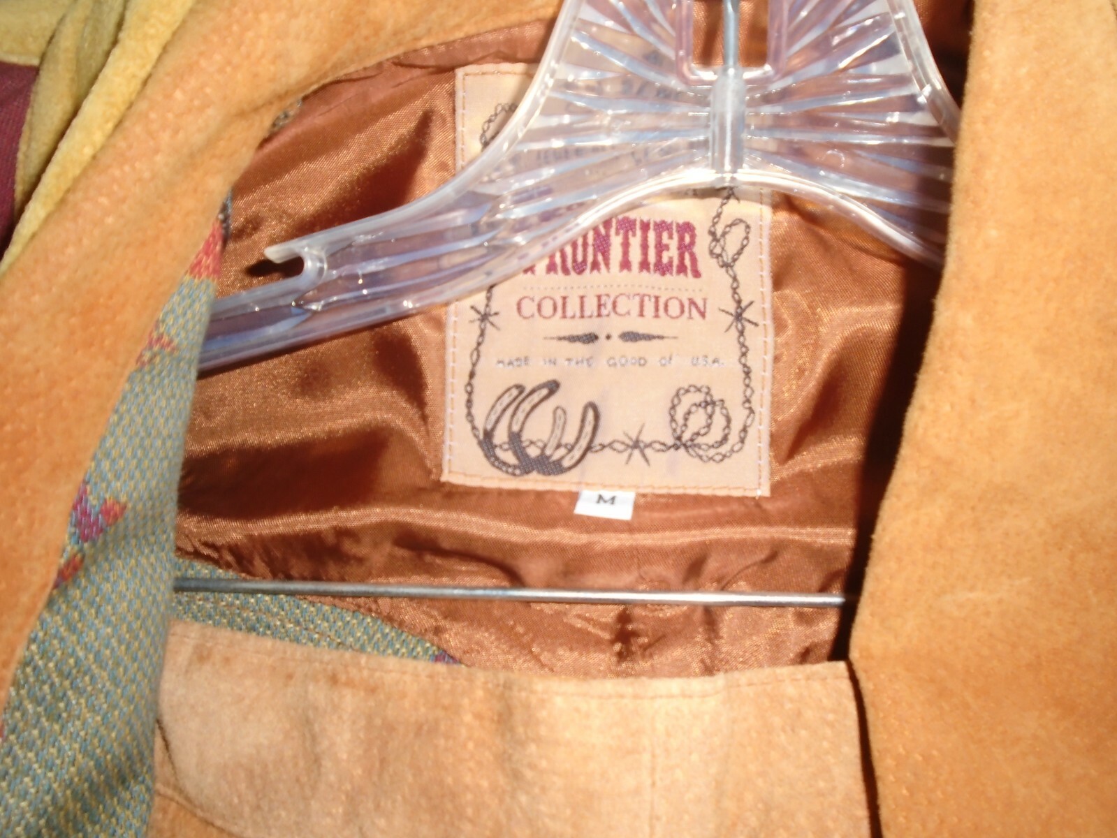 FRONTIER COLLECTION BROWN LEATHER Jacket vest and Skirt size Medium