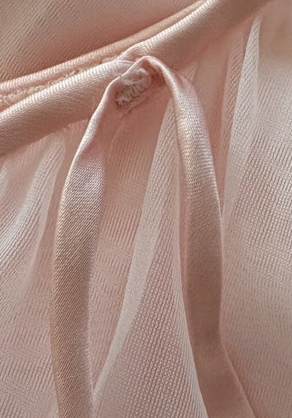 Vintage Intime California Double Layer Lace Accent Nightgown Womens M Pink White