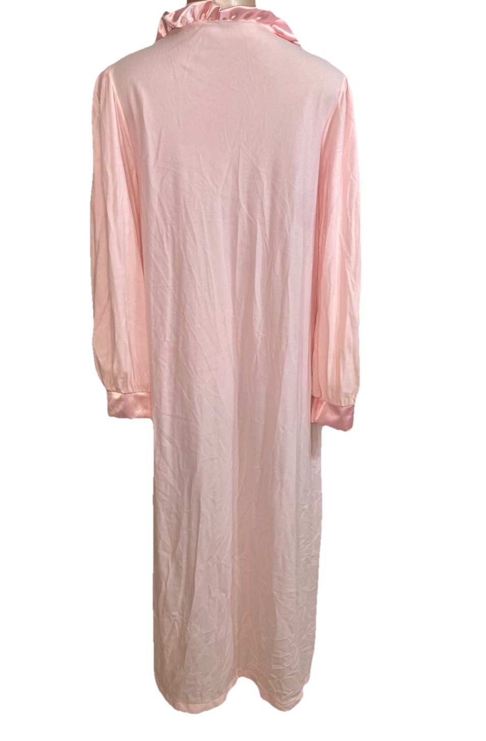 New Vintage 70’s Pinehurst Pink Granny Prairie Nightgown Long Sleeve Winter Smal