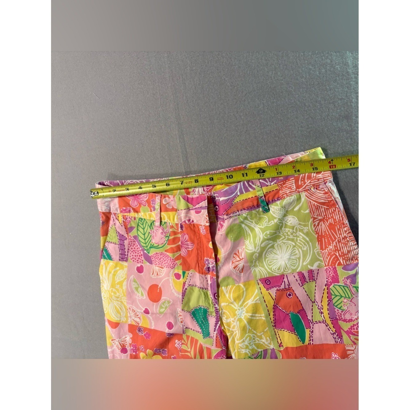 Vintage Lilly Pulitzer White Tag Patchwork Capri 10 Tropical Resort Preppy SEC