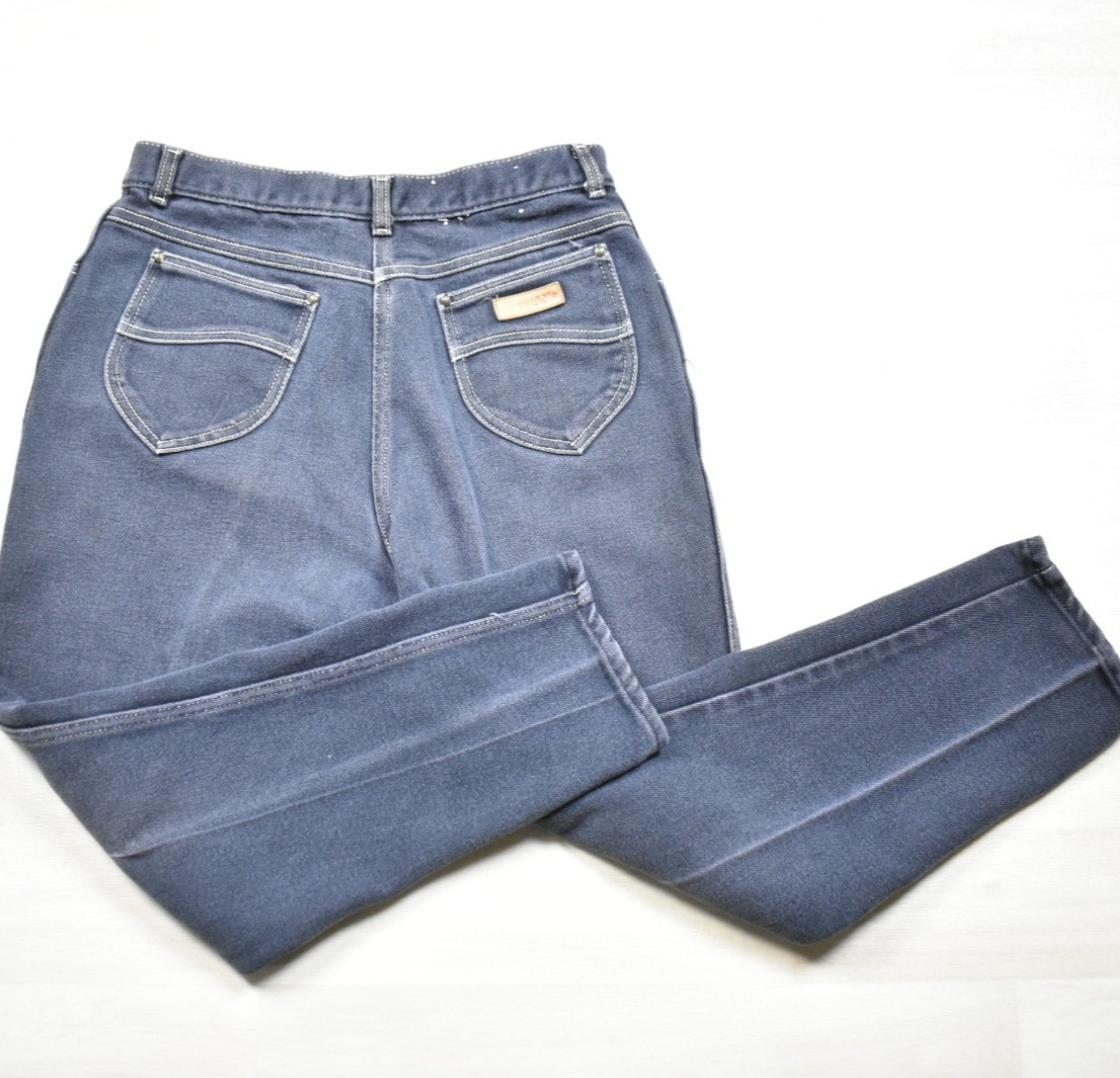 80s Gitano Womens High Rise Mom Jeans Tapered 30&Prime; Waist Short Inseam VTG