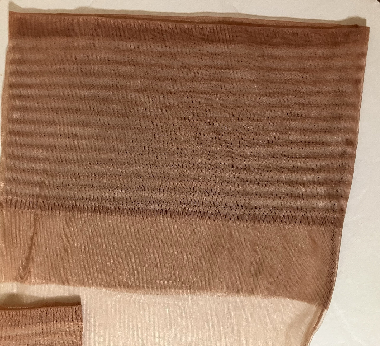 3 PAIR 1940 FULL FASHIONED GLAMOUR SHEER NYLON STOCKINGS CUBAN HEEL SEAMED BEIGE