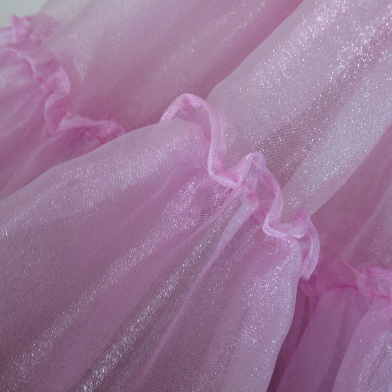 Square Apparel Petticoat Square Dance M Ruffles 3 Tone Metal Pink 3 Tier 2 Layer