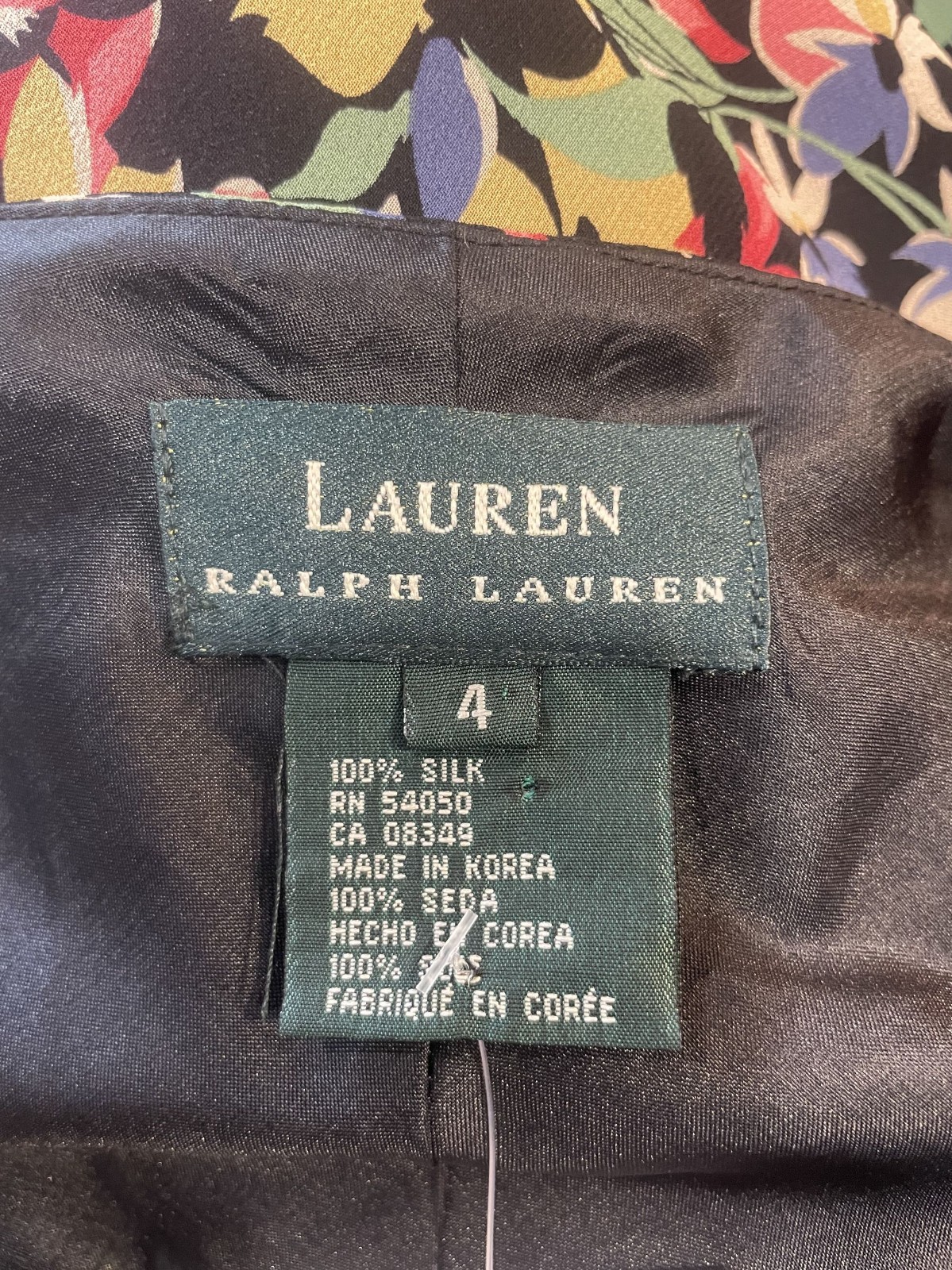Vintage Ralph Lauren 90s Does 30s Floral Silk Slip Dress