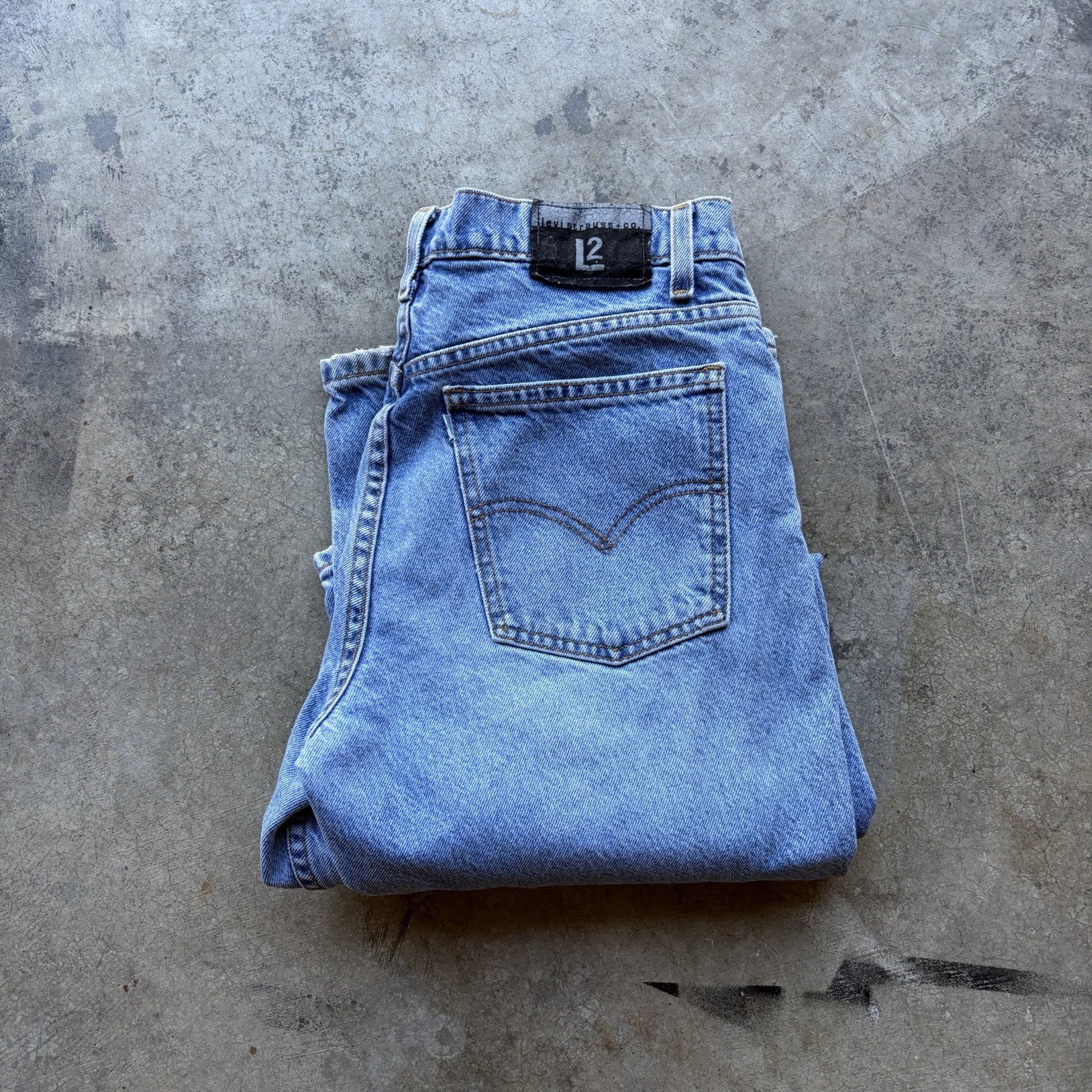 Vintage 90s Levi’s L2 Silver Tab Flare Jeans Sz 11 30×31