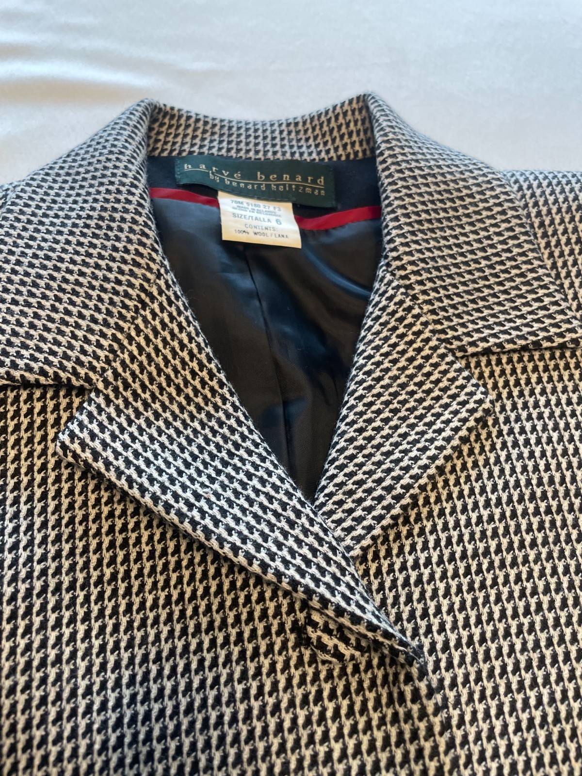 Harve Benard by Benard Holtzman Women’s 100% Wool Blazer Jacket Size 6 Classic
