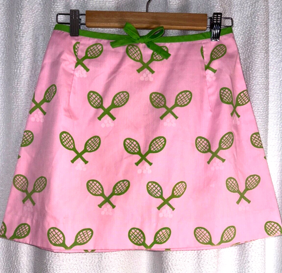 Vintage Golf Skirt Vested Gentress Pro-Line 10 Small Hand-Screened Print Tennis
