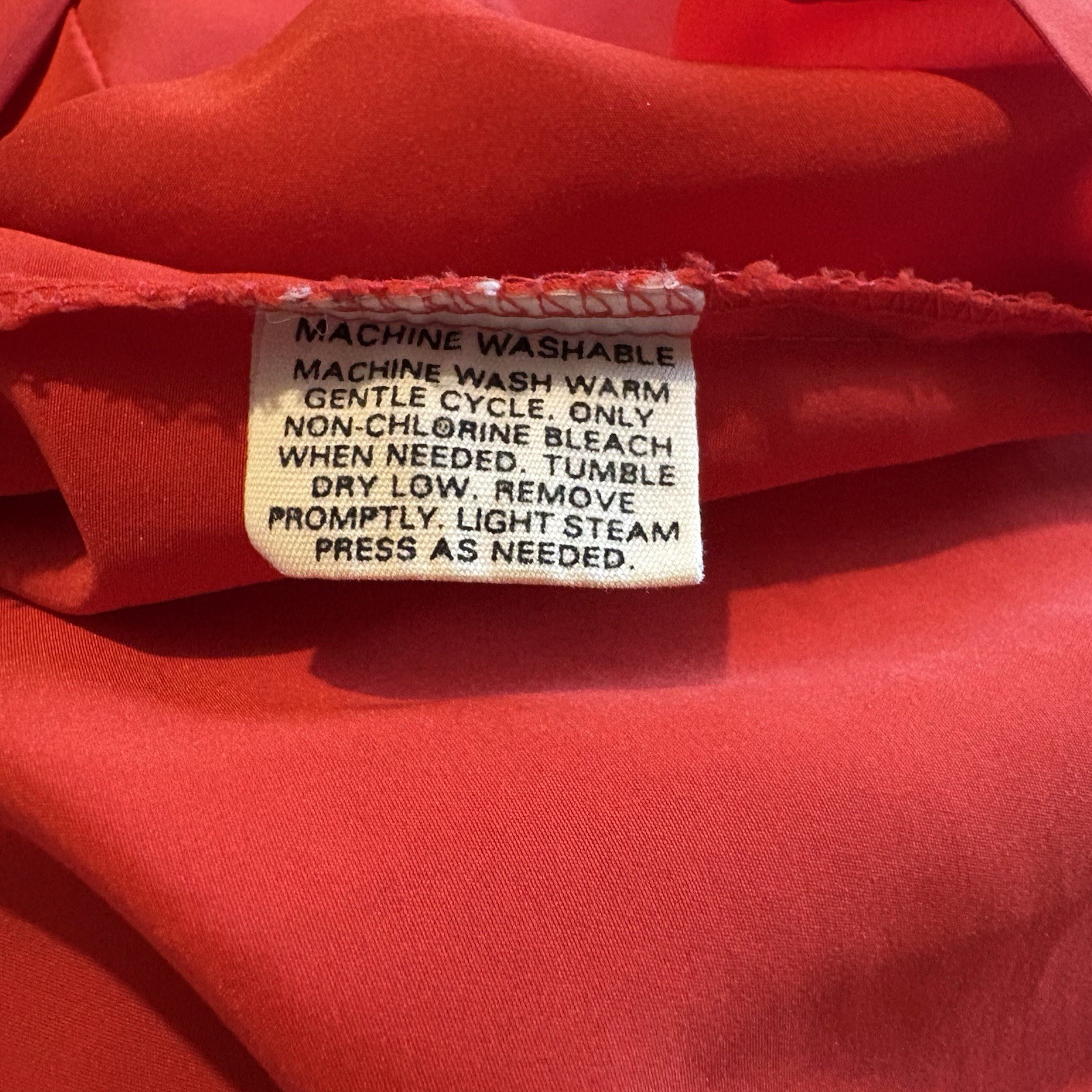 Vintage Pendleton Classy Office Posh USA Womens Red Button Blouse Top 70-80s S/M