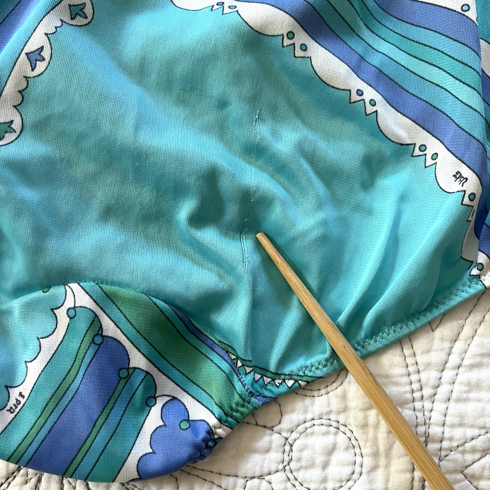EMILIO PUCCI Vintage Lingerie Brief S/M sz. 5 Formfit Rogers MOD Print 60&rsquo;s/70&rsquo;s