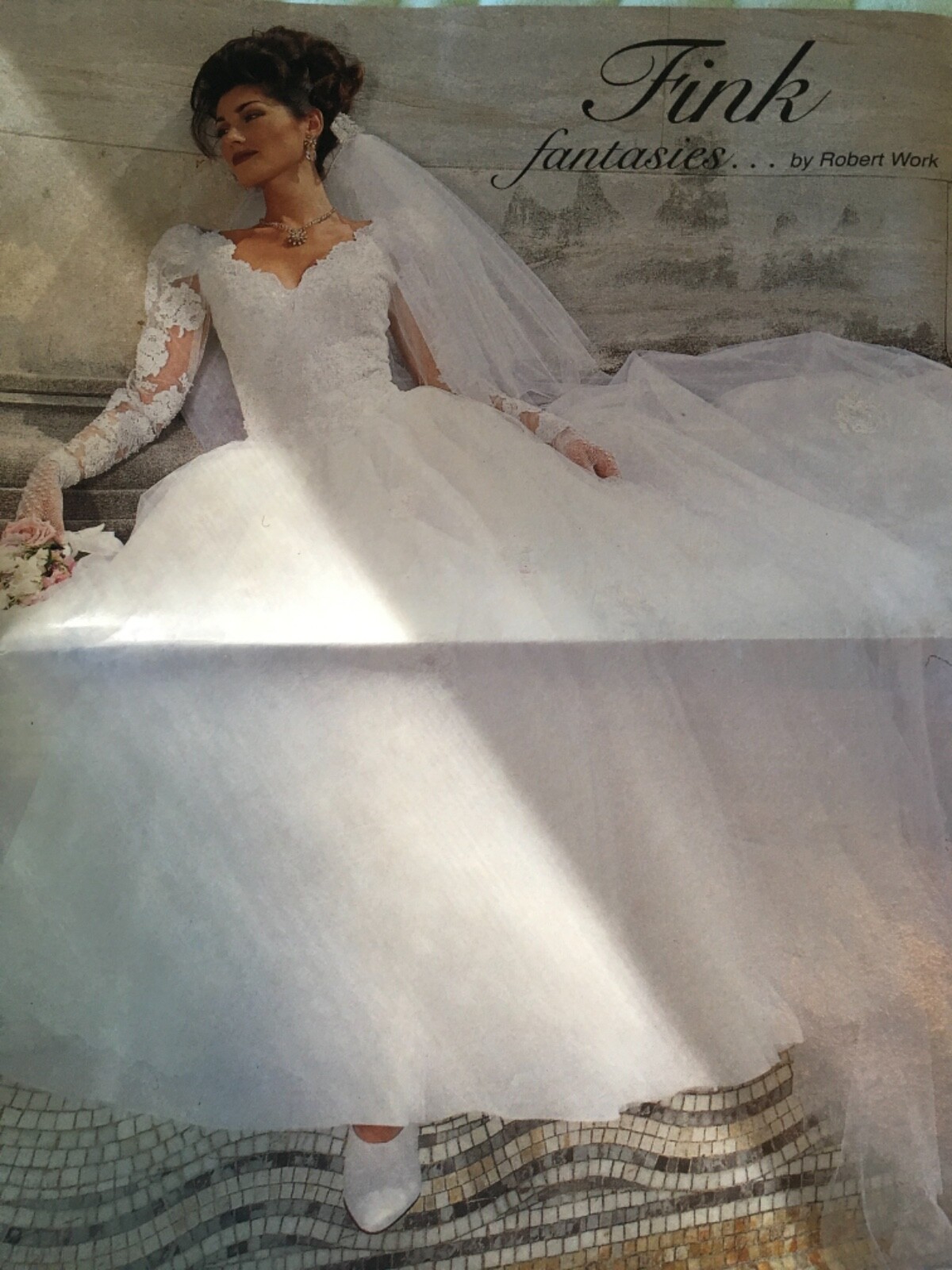 Vintage+Cinderella+Wedding+Ball Gown With Removable Train Size 16