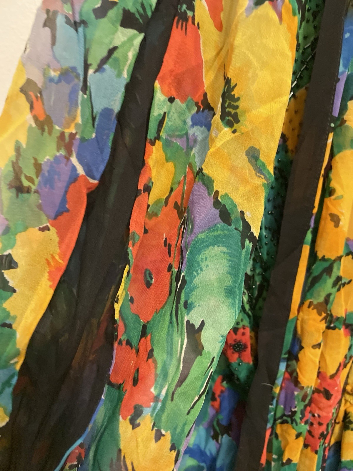 Diane Freis VTG Silk Blouse & Scarf