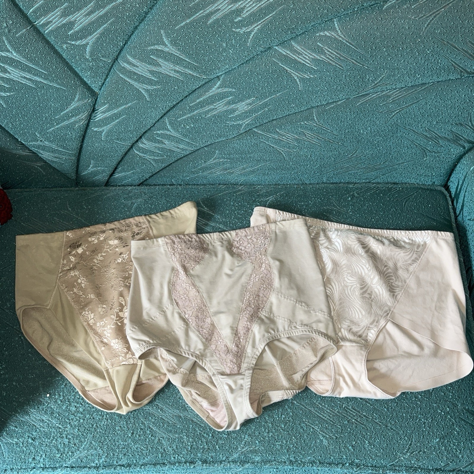 3 Vtg Shapewear Flexees Bali Plus Size 2XL Panties Shaper Briefs Second Skin