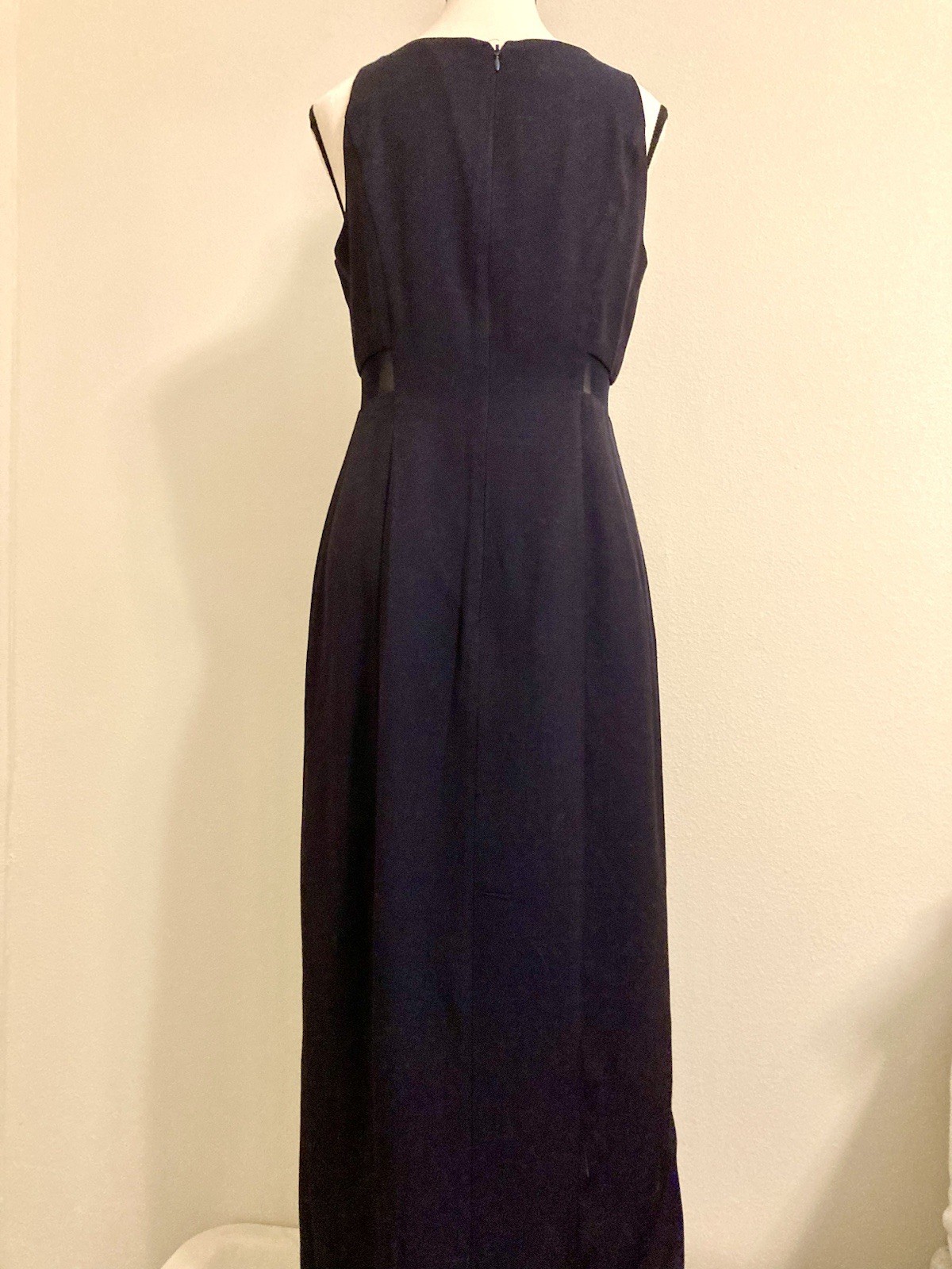 VTG 90’s INXS Navy Minimalist Column Maxi Dress SZ M (9/10)