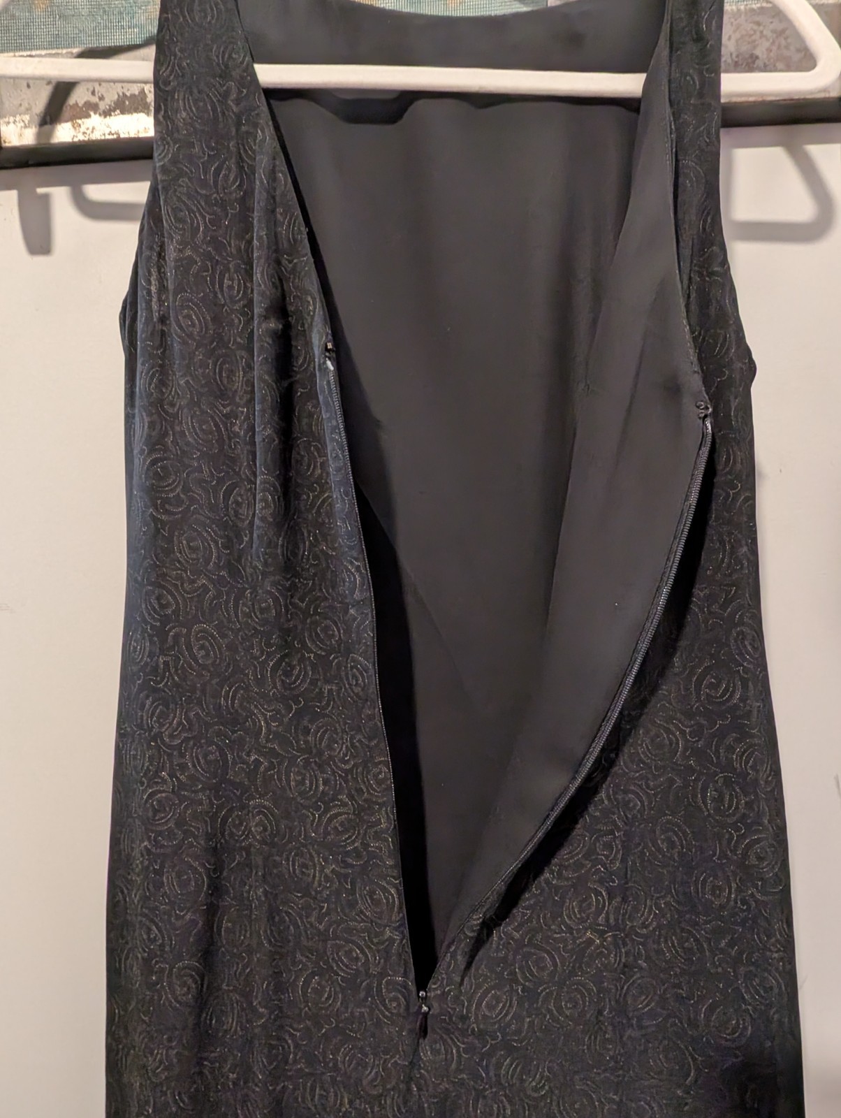 90s Whimsigoth Bias Tier Devoré Dress Bronze Metallic Handkerchief Hem Fairy ~ S