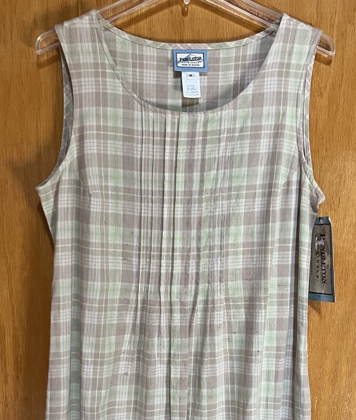 Vintage Pendleton Long Linen/Cotton Dress Medium