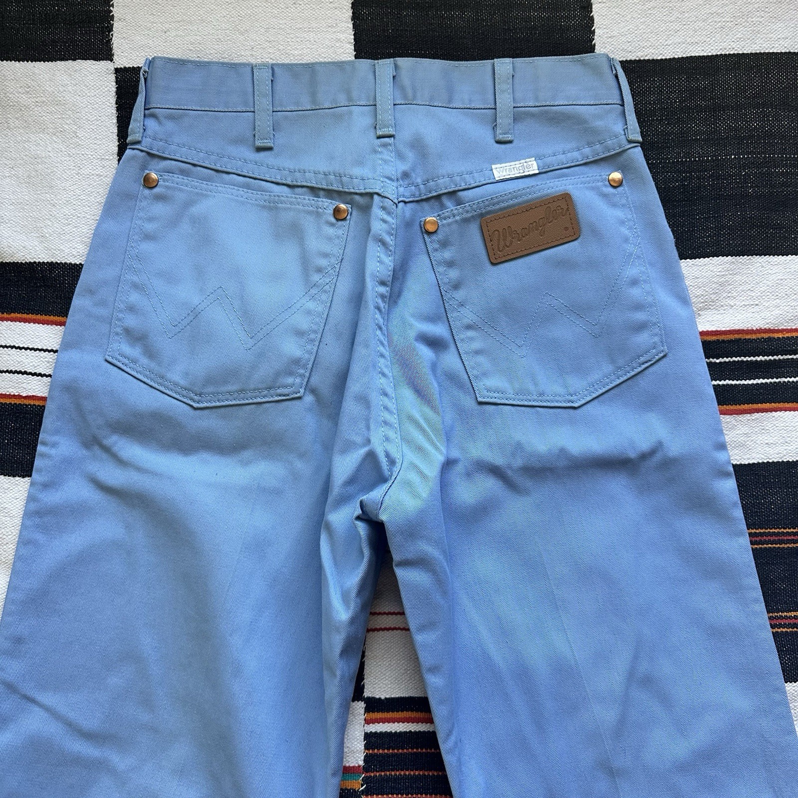 Vintage 60’s/70’s Wrangler Blue Sta-Prest Jeans. Women’s. Western. Rare. 26/33