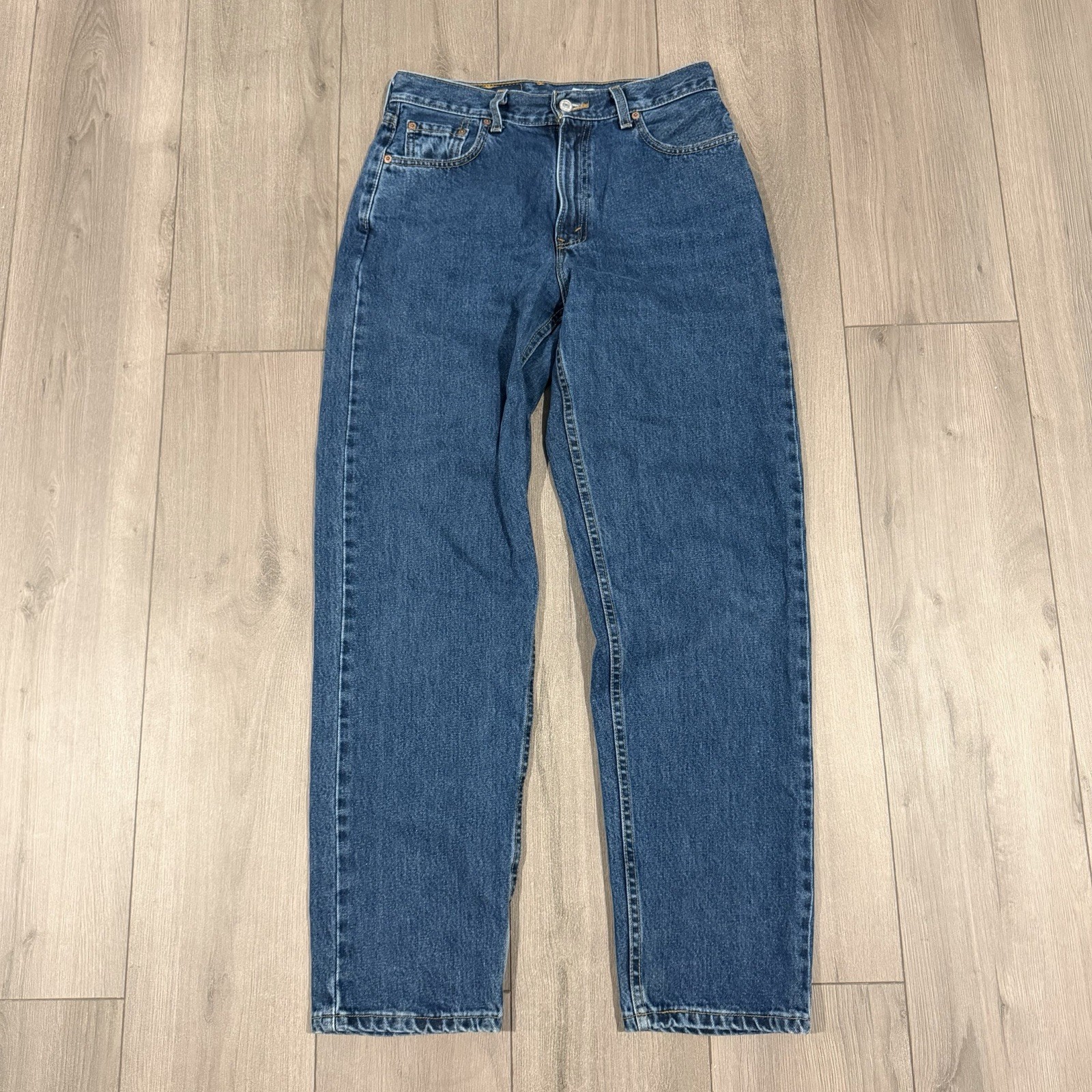 Vtg 90s Levi&rsquo;s 560 Loose Fit Straight Leg Jeans Denim USA Made Dark 30×31